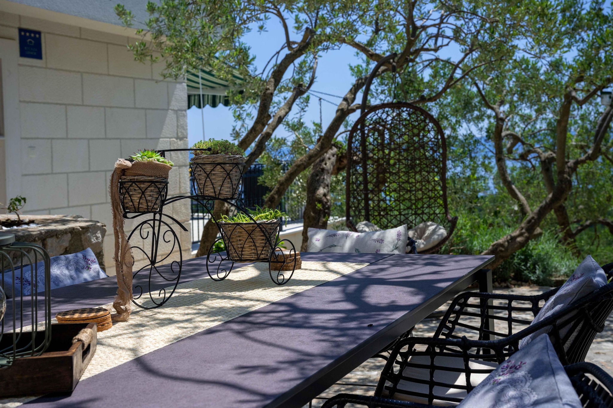 Villa Amare Makarska - E6 circa 150 qm für max 6 Pers-Terrasbalkon