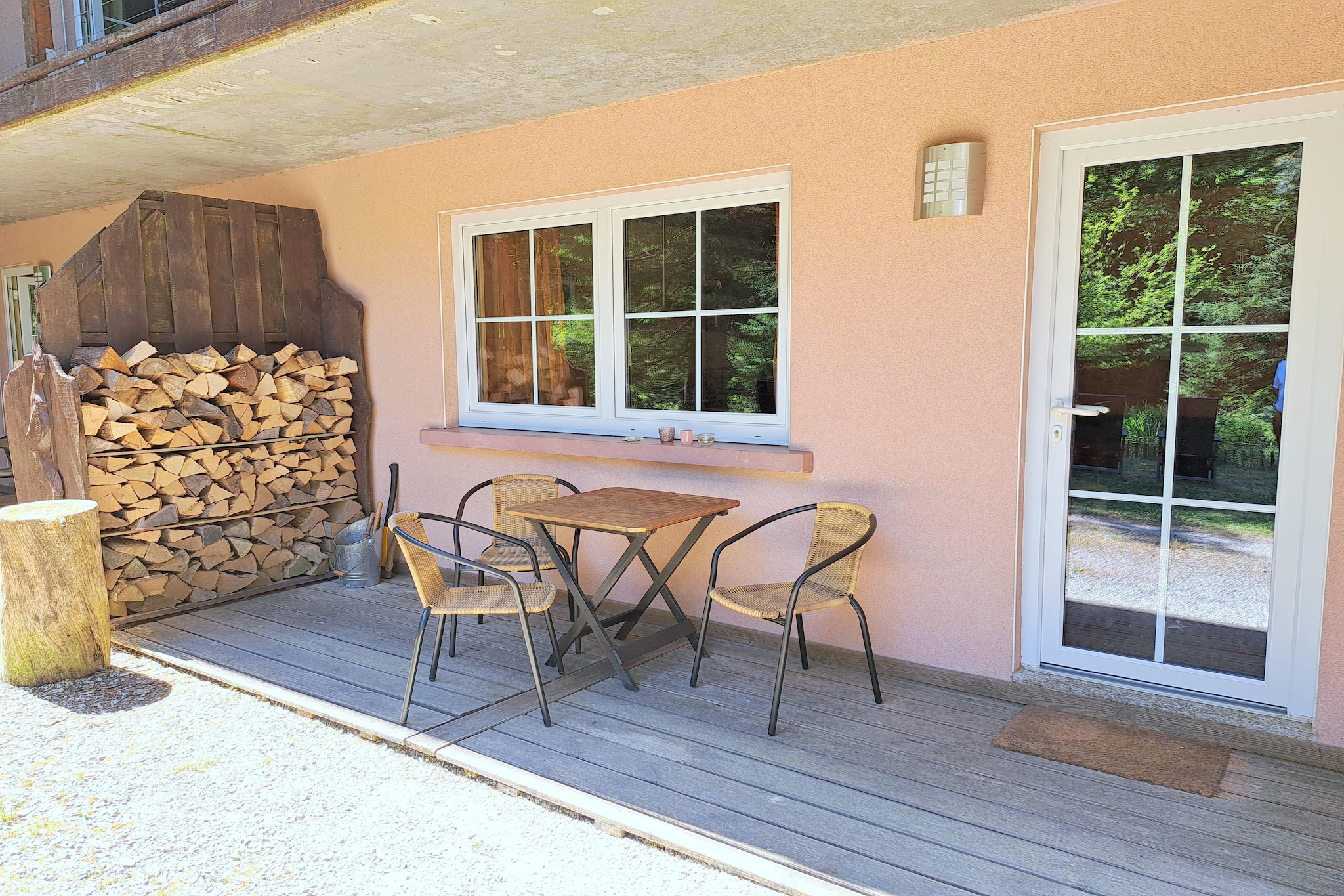 Holiday flats Forellenhof Dabo  / Typ A - 2 Erw 55 qm-Terrasbalkon