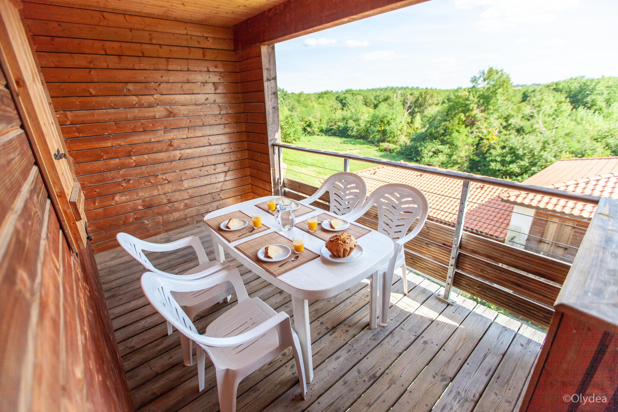 Residence Les Hameaux de la Chalosse Cassen // 4 pcs 8 pers-Balcon-terrasse
