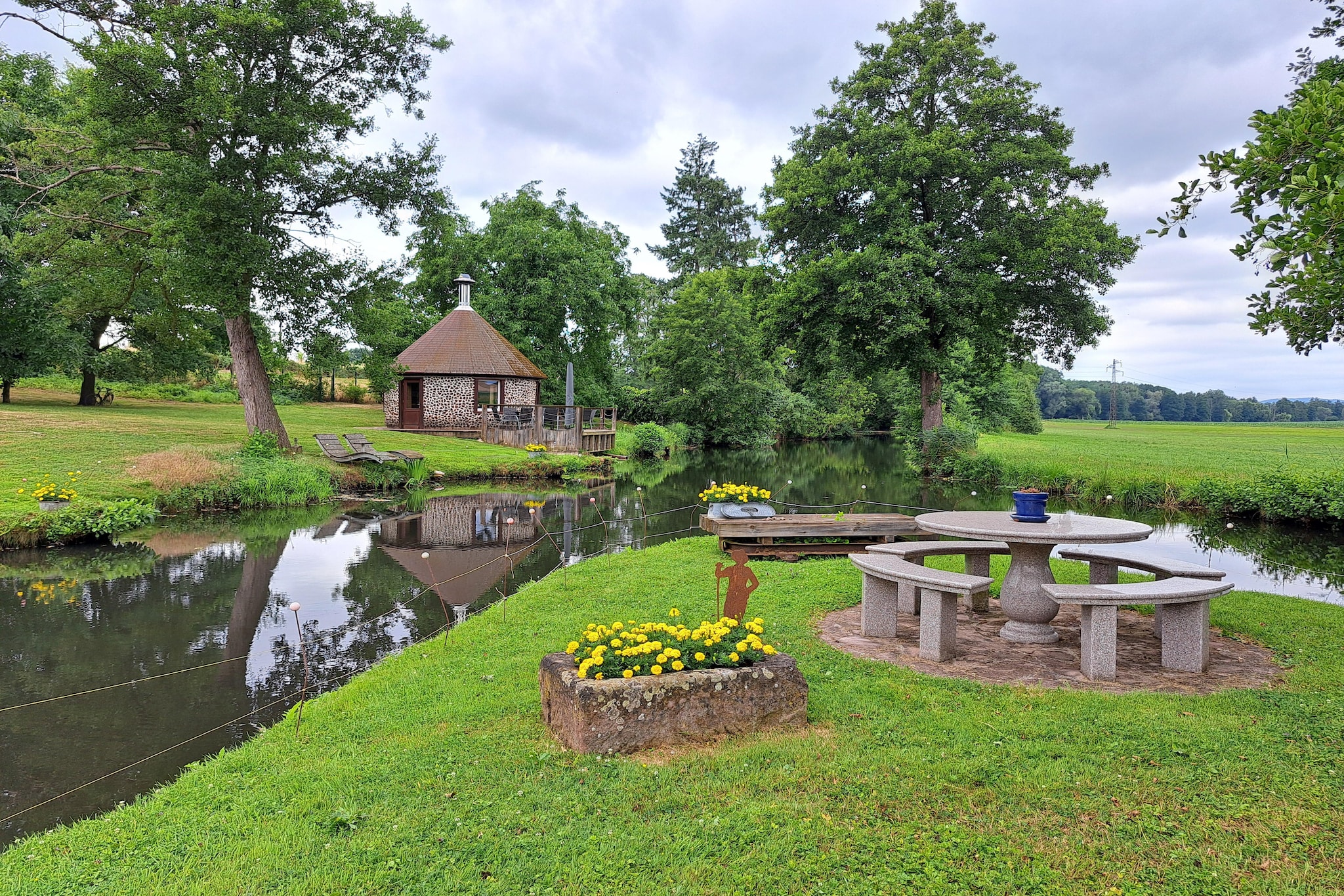 Holiday farm Kindwiller / Type A Maison 100 qm-Jardin d'été