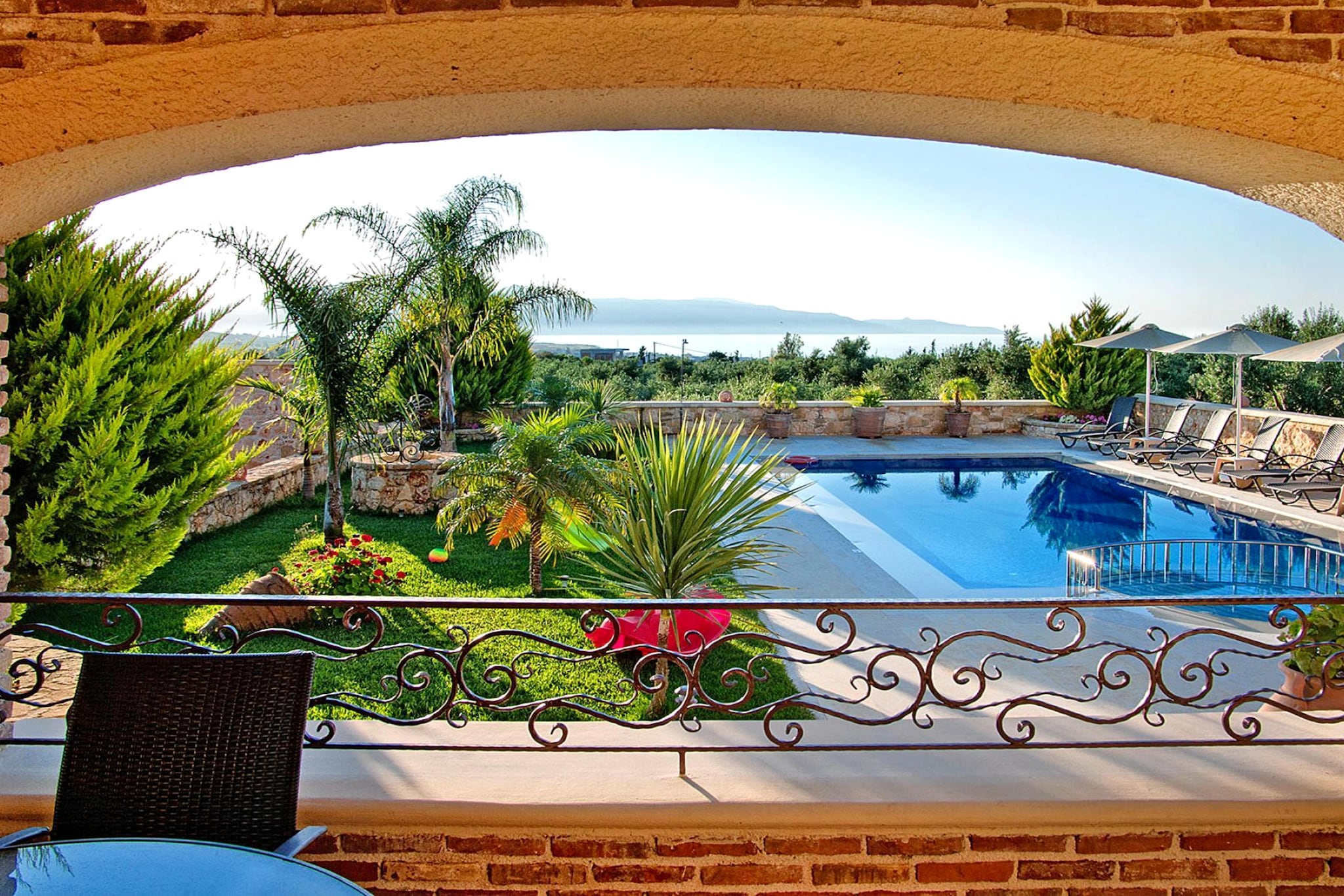 Villa, Kondomari-Villa Giovanta 200 qm - Uitzicht zomer