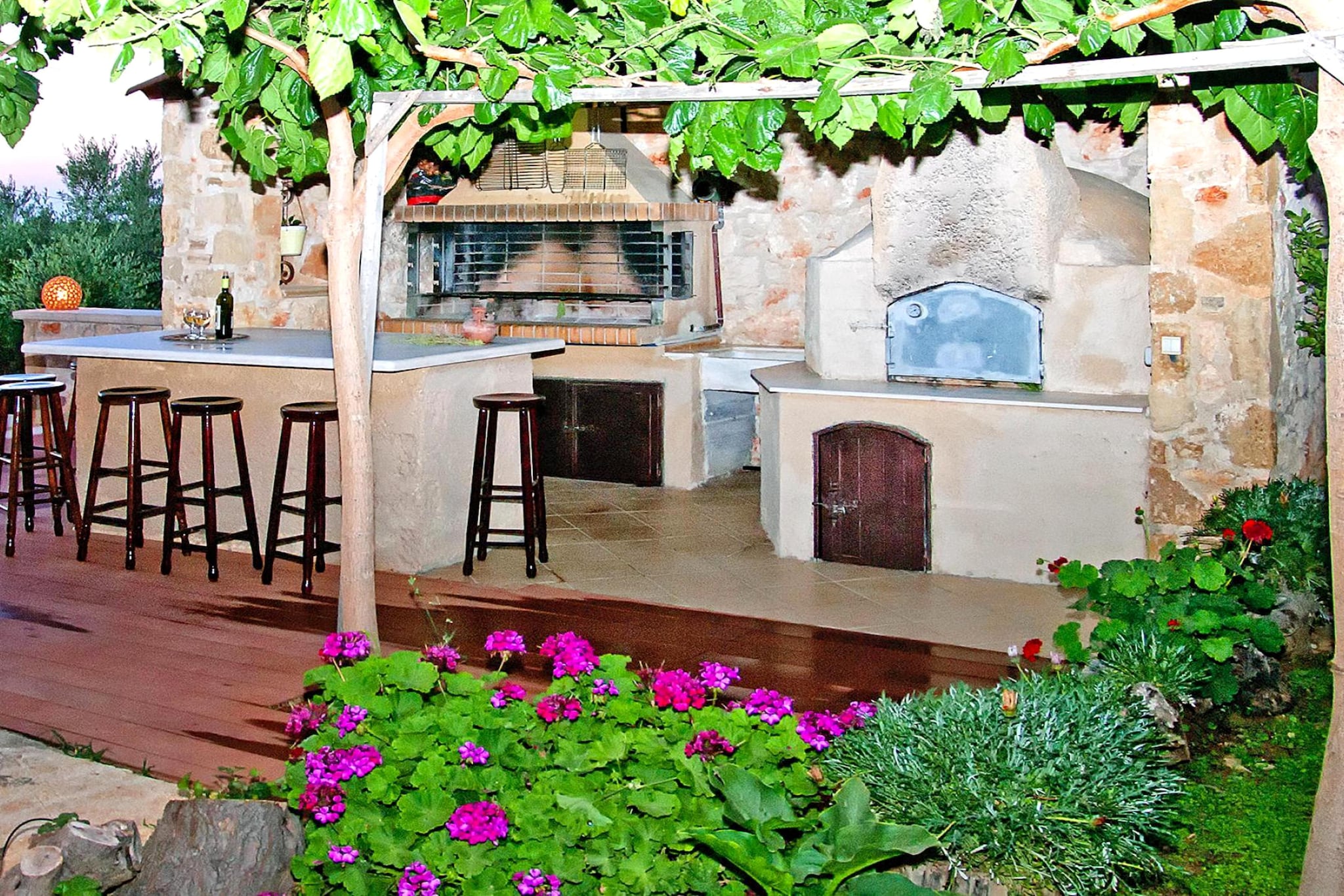 Villa, Kondomari-Villa Giovanta 200 qm - Terrasbalkon