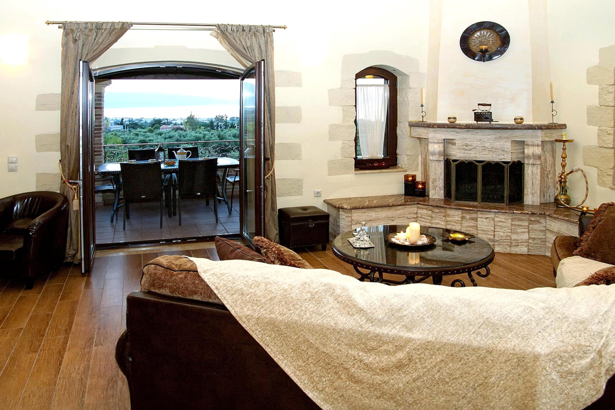 Villa, Kondomari-Villa Giovanta 200 qm - Woonkamer