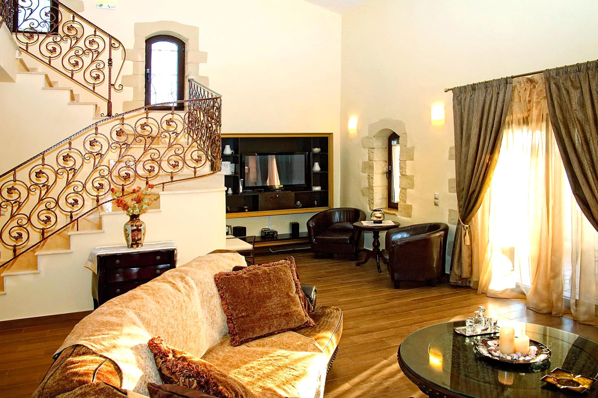 Villa, Kondomari-Villa Giovanta 200 qm - Woonkamer