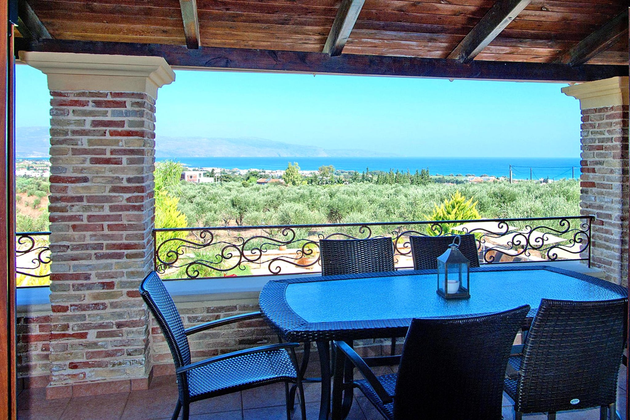 Villa, Kondomari-Villa Giovanta 200 qm - Terrasbalkon