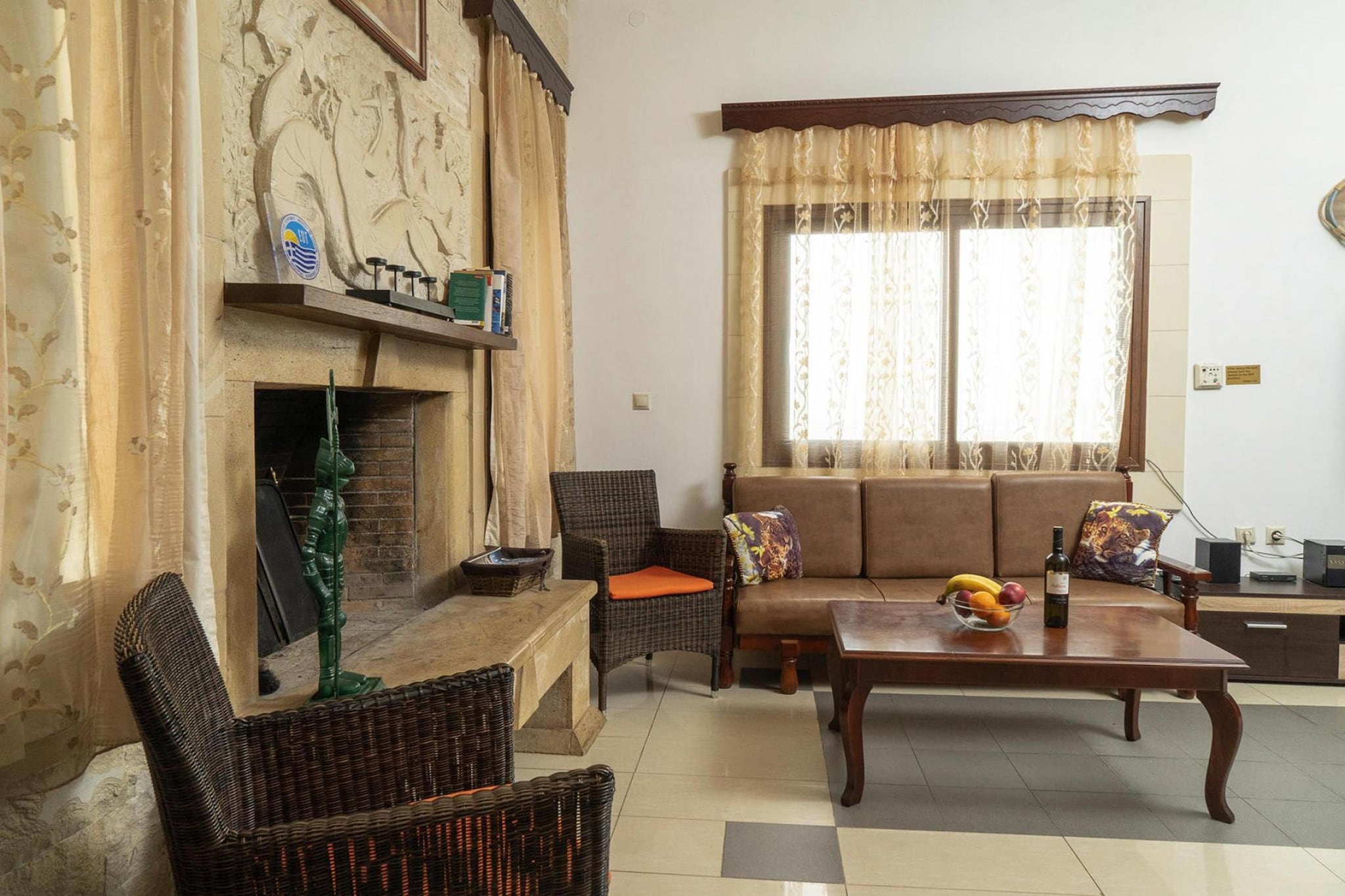 Holiday home, Stalos-Villa Giorgos-Woonkamer