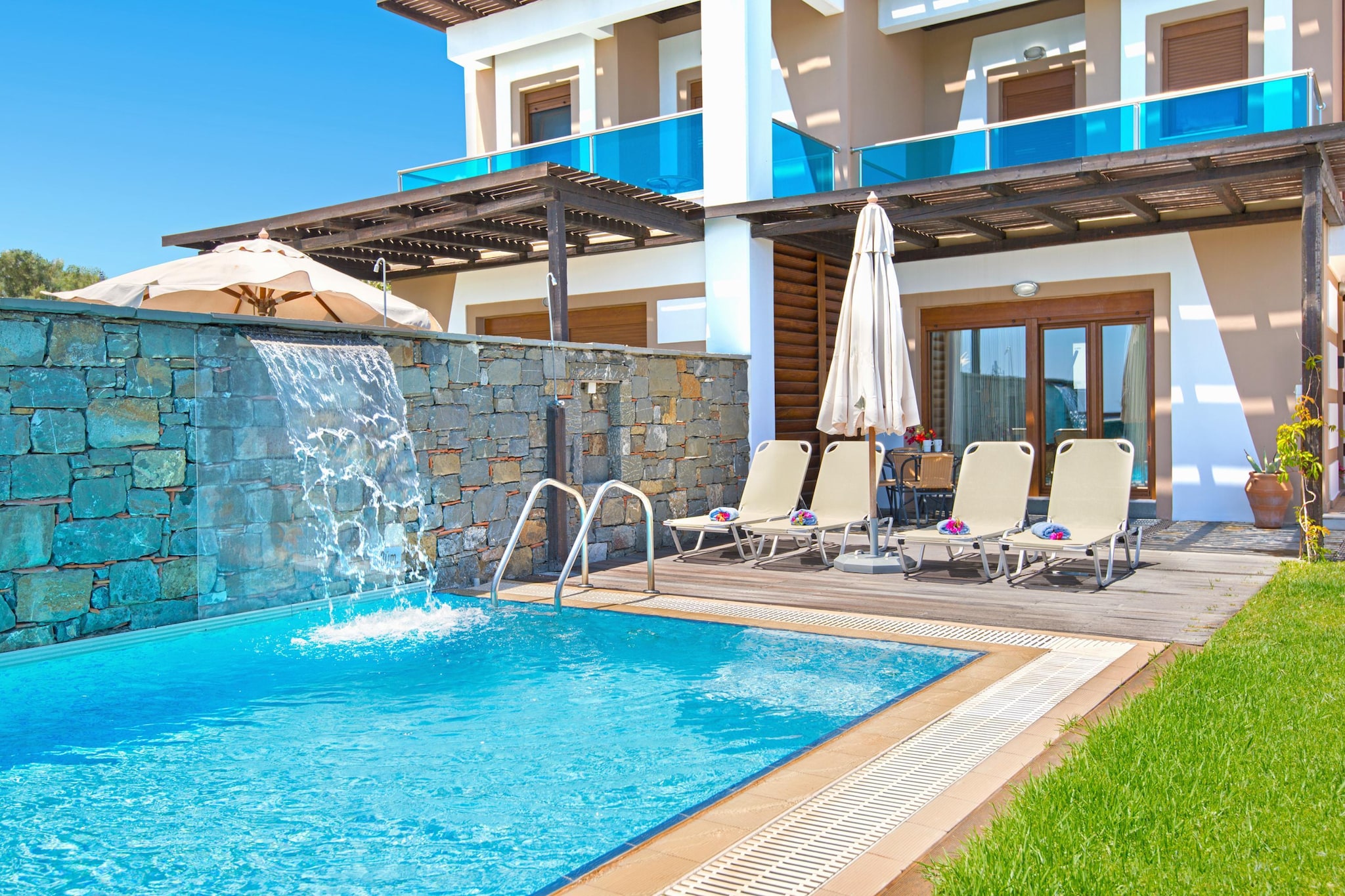 Villas Horizon Line /Villa Meliti / Kiotari - Zwembad