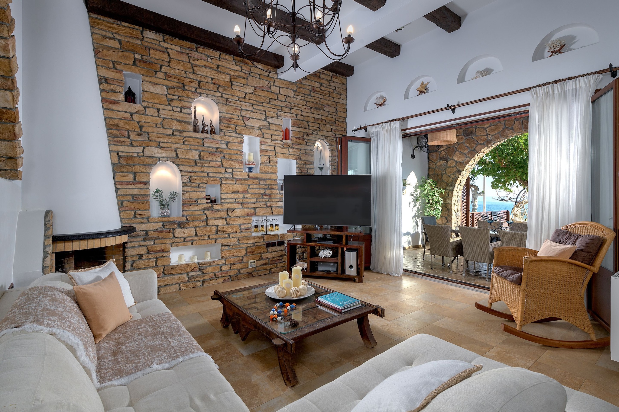 Nice holiday home in Charaki near the beach
