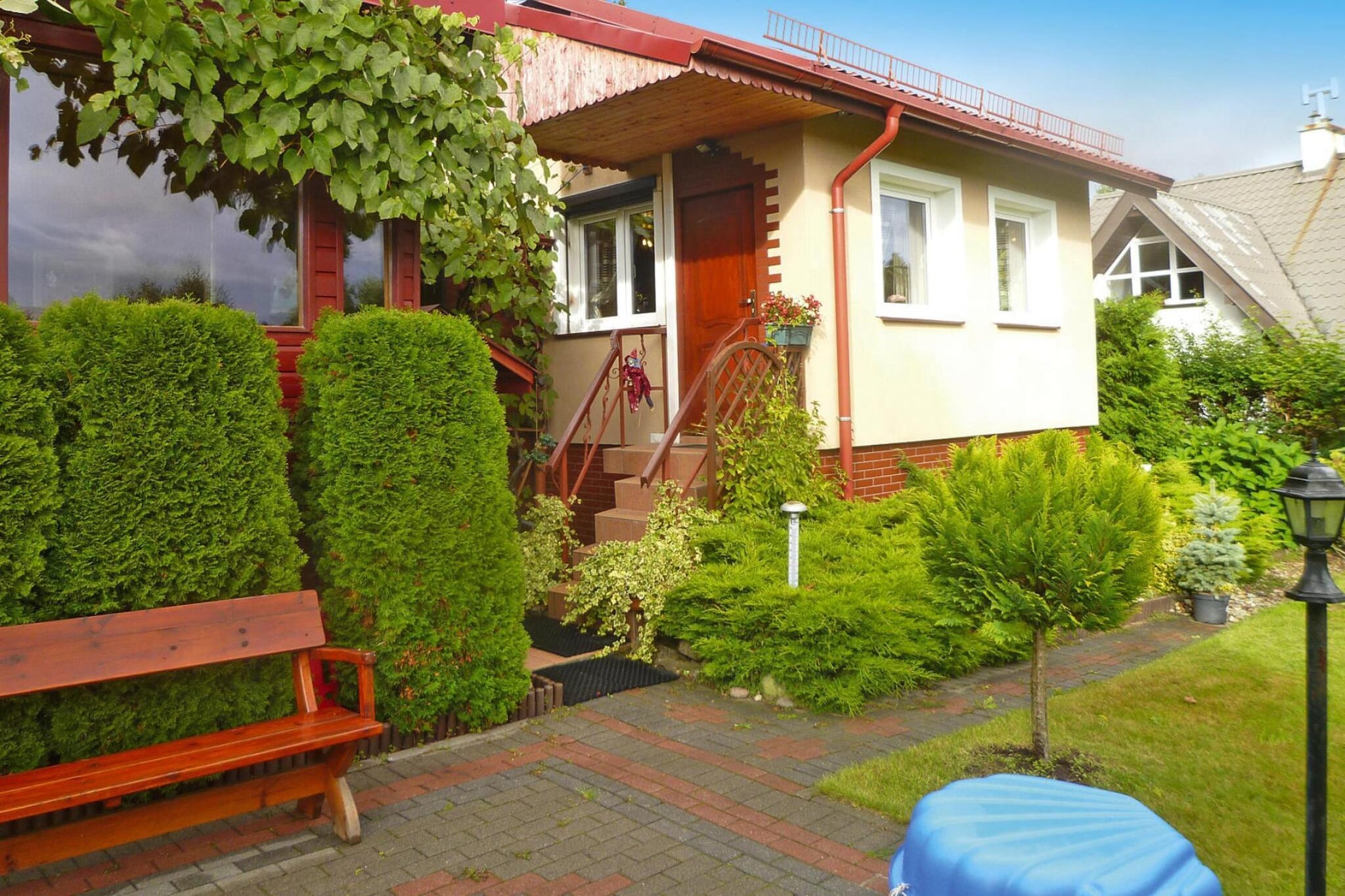 Holiday home Bieszkowice-Exterior in summer