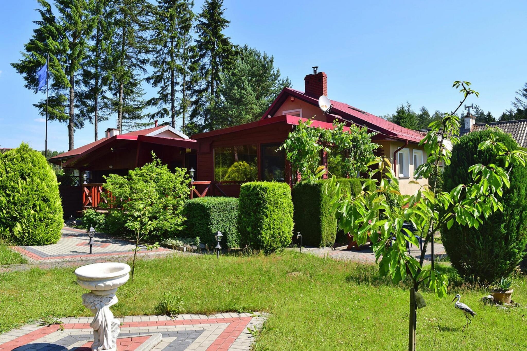 Holiday home Bieszkowice-Exterior in summer