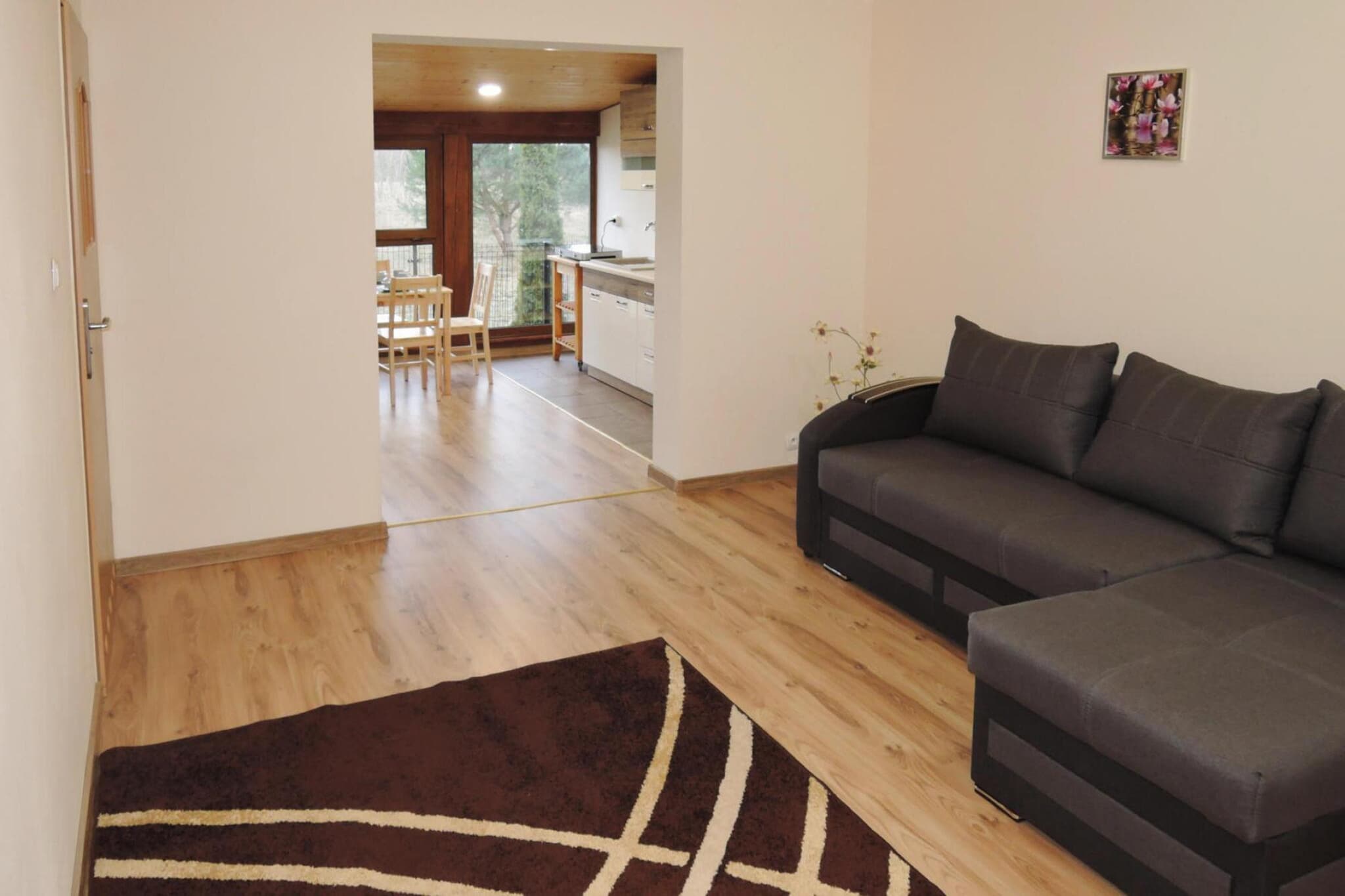 HolidayHouse with the big tarasse&garden in Kolczewo LIT-Wohnzimmer