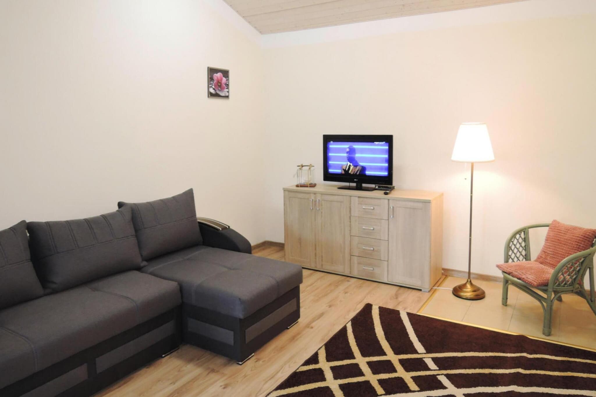 HolidayHouse with the big tarasse&garden in Kolczewo LIT-Wohnzimmer