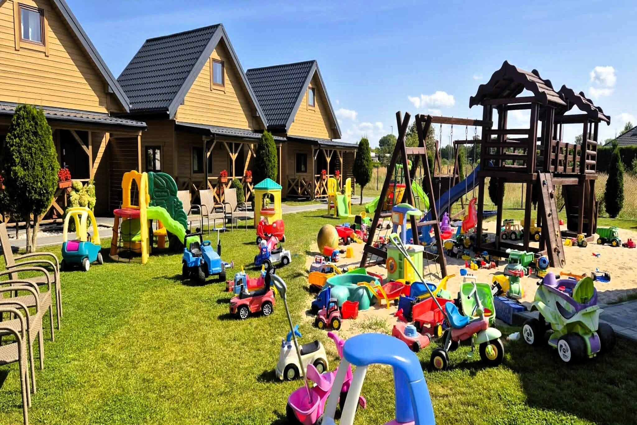 Ustecka Osada 45m2-Garten Sommer