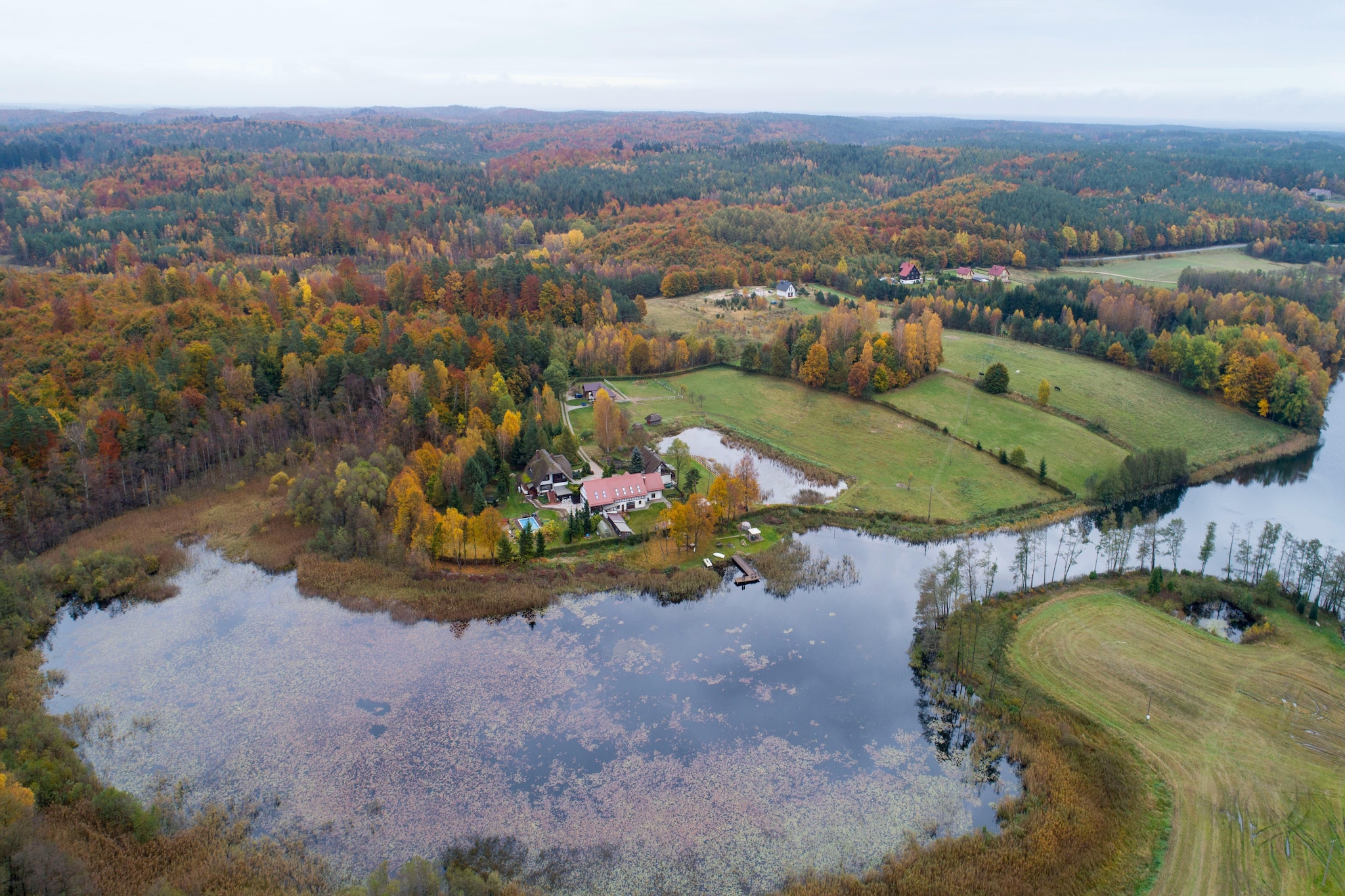 Apartments Rekowo 30 qm-Buitenkant zomer