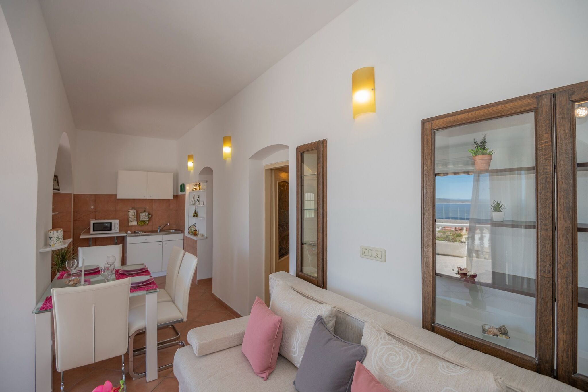 Appartement voor 4 personen met uitzicht op zee in Baska Voda