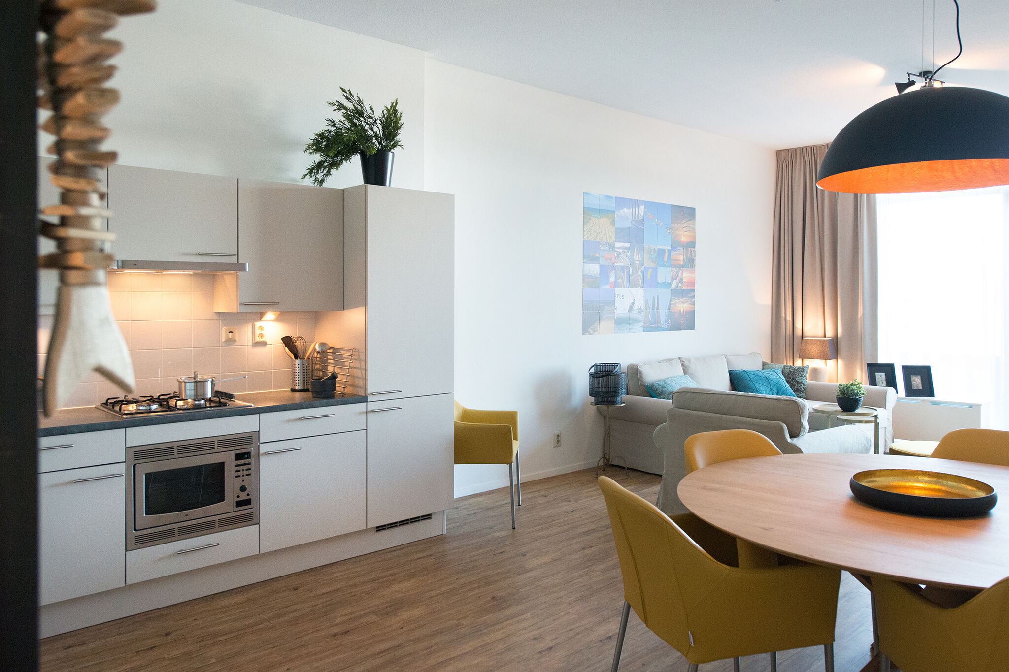 Modern apartment in the Scheveningen harbor