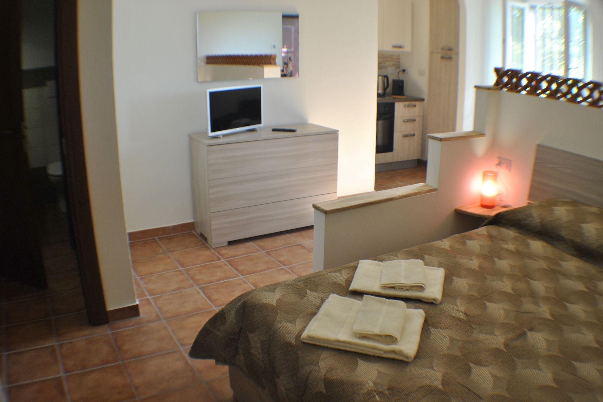 Casale Adriano Country House monolocale-Slaapkamer