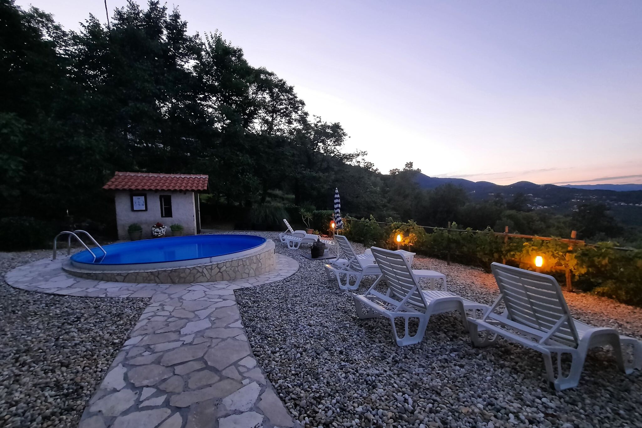 Vakantiehuis Mirjana in Lovran-Dobrec met zwembad