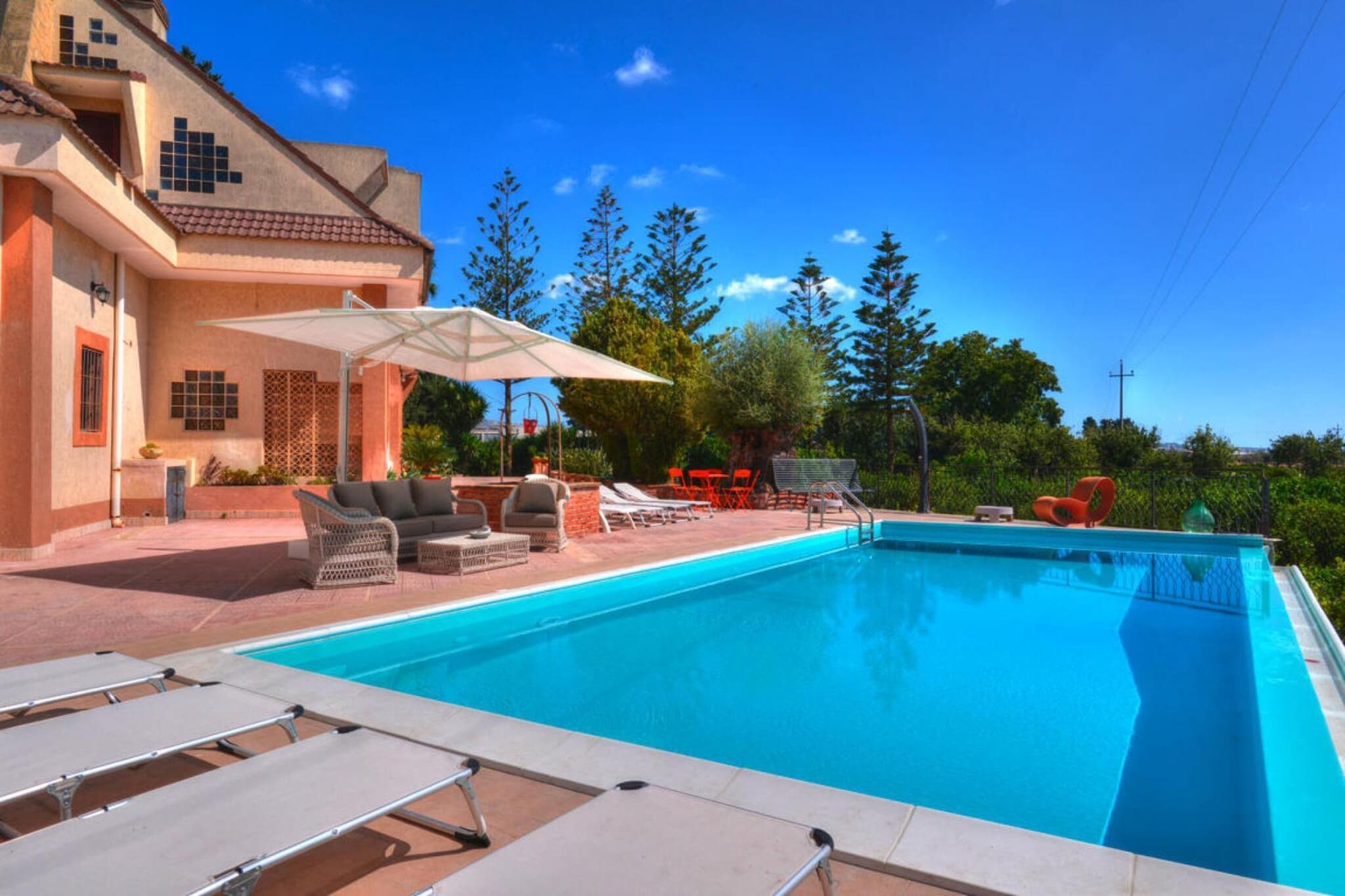 Holiday home Floridia-Villa Smeraldo7 Pax mit Privatpool-Zwembad