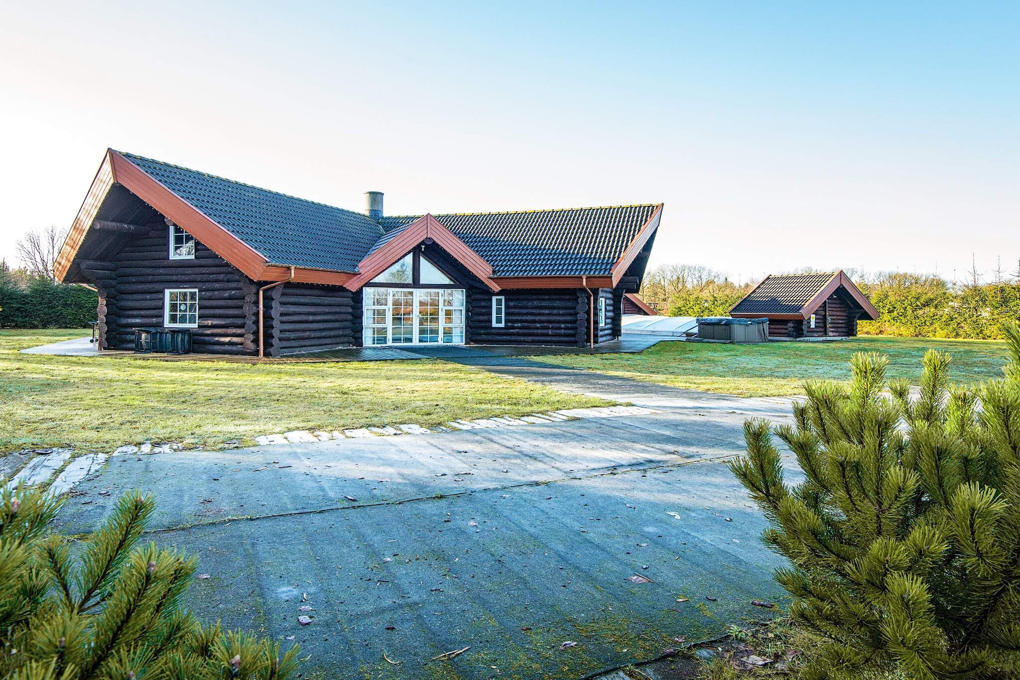 Ferienhaus mit Pool in Ansager