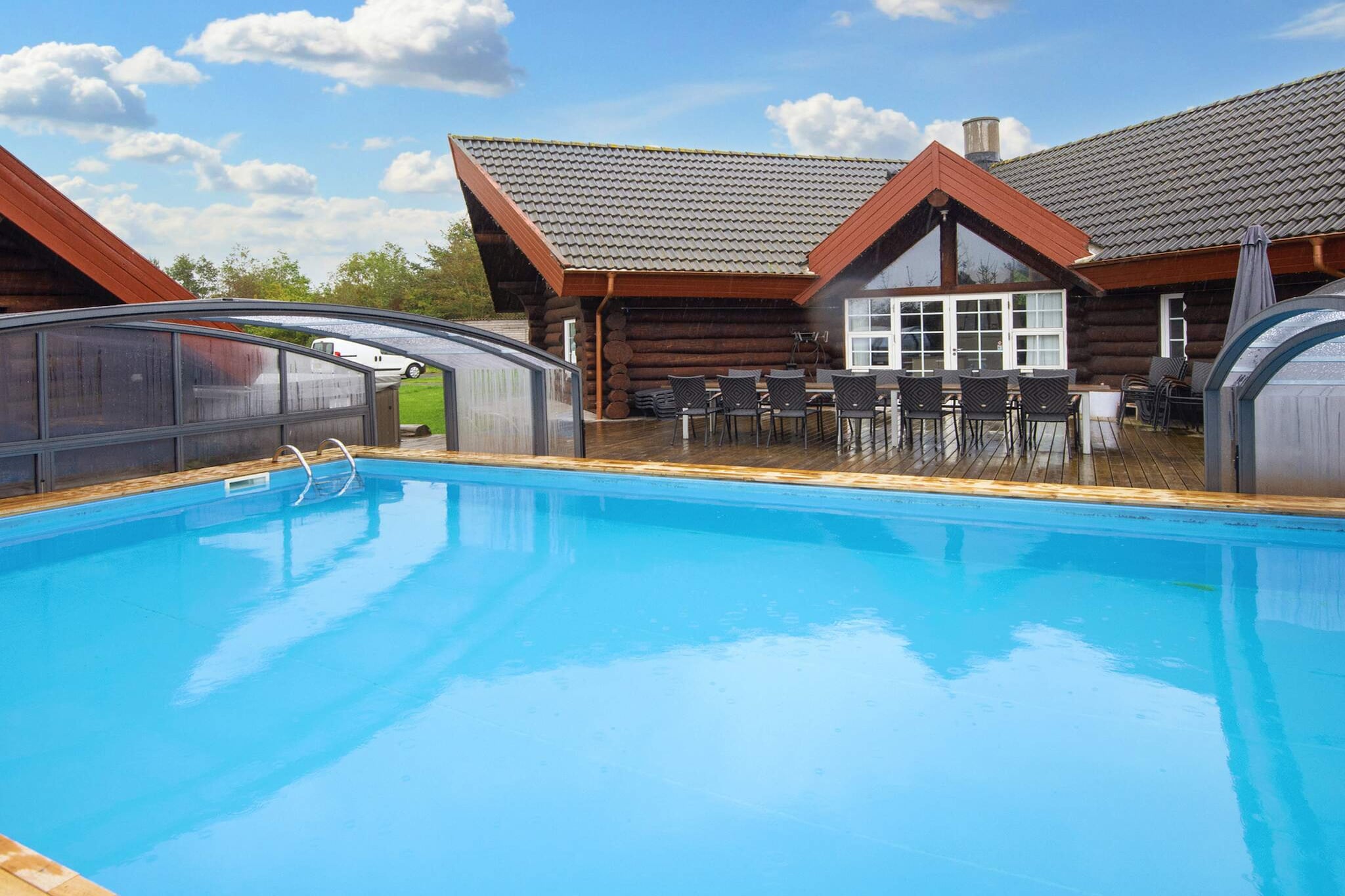 Vakantiehuis met zwembad in Ansager - Zwembad