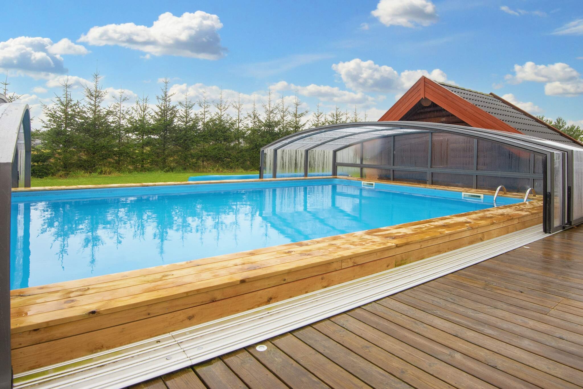 Vakantiehuis met zwembad in Ansager - Zwembad