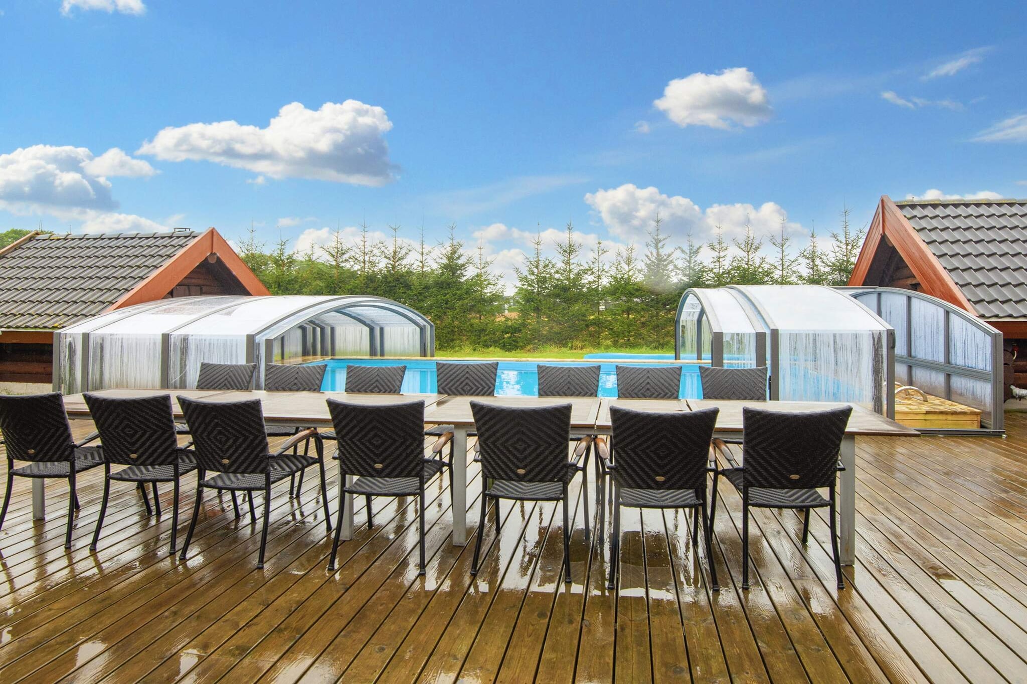 Vakantiehuis met zwembad in Ansager - Zwembad