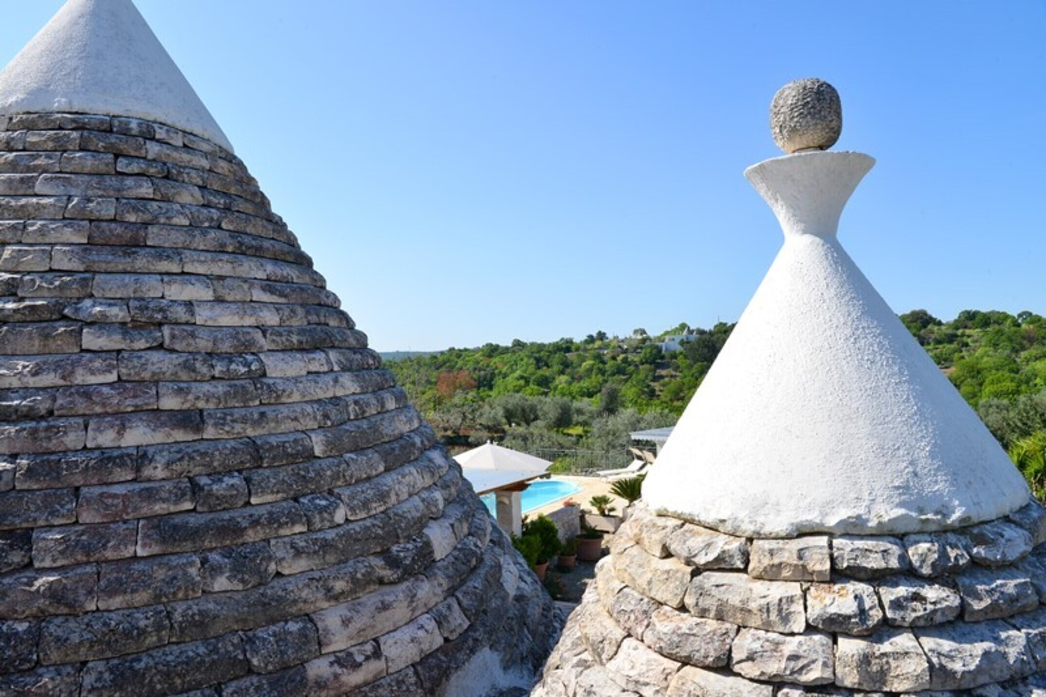 Holiday home Cisternino-Trullo Ulivo Antico-Buitenkant zomer