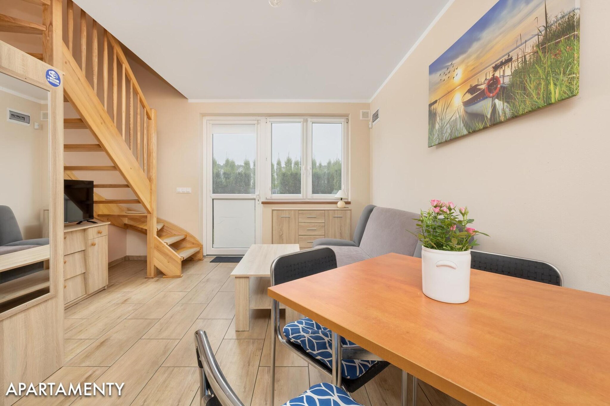 Comfortable 2-level apartments close to the beach