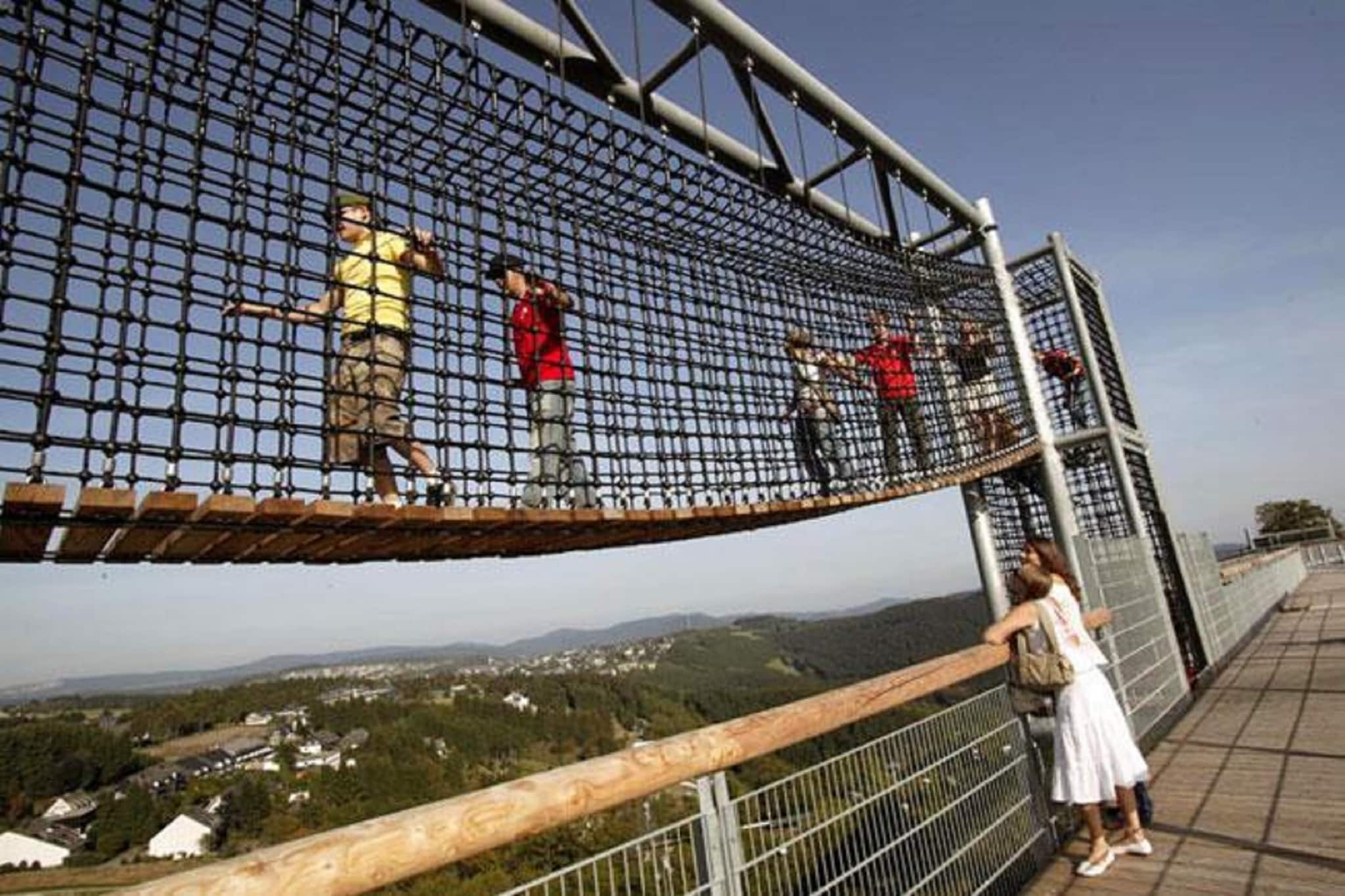 Ground floor: (open kitchen(dining table, electric kettle, cooker(2 ring stoves, ceramic), coffee machine(cups), microwave, dishwasher, fridge(+ freezer)), Living/bed room(single sofa bed, double bed(160 x 200 cm), TV(flatscreen)), bathroom(shower, washbasin, toilet), Landing)\n\nterrace(private), garden(shared with other guests), BBQ, parking, Swing set