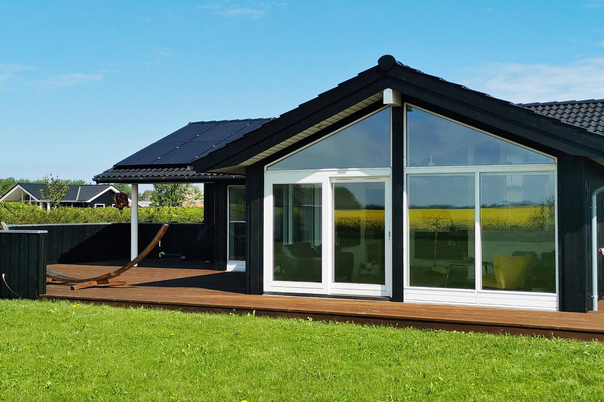 Holiday home located in TÃ¸rresÃ¸ in a scenic area close to forest and a beach, which is often visited by recreational fishermen. In the forest there is a good opportunity to experience a rich wildlife up close. The cottage is from 2014. There are three bedrooms divided into two with double bed and one with two single beds. In addition, there is a loft with three extra beds. The cottage is i.a. equipped with radio and free wireless internet. In addition, there is a washing machine and dishwasher. Not for rent to youth groups.

A refundable deposit might be charged closer to your check-in date. This deposit covers utilities consumed during your stay and any additional services that may be taken. The final amount will be adjusted based on actual meter readings, actual usage of extra services, and any remaining balance will be refunded within 21 days after checkout.