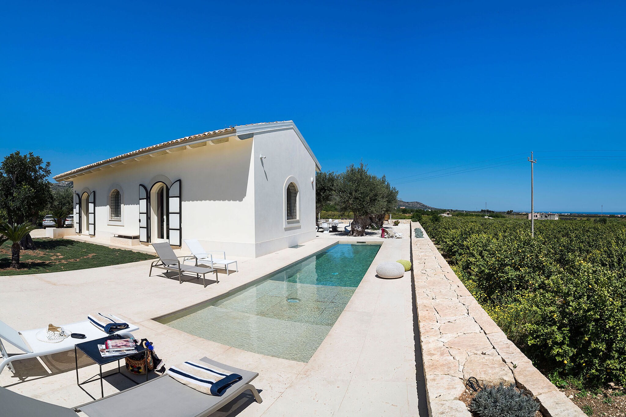 Zonnige villa in Avola met een zwembad