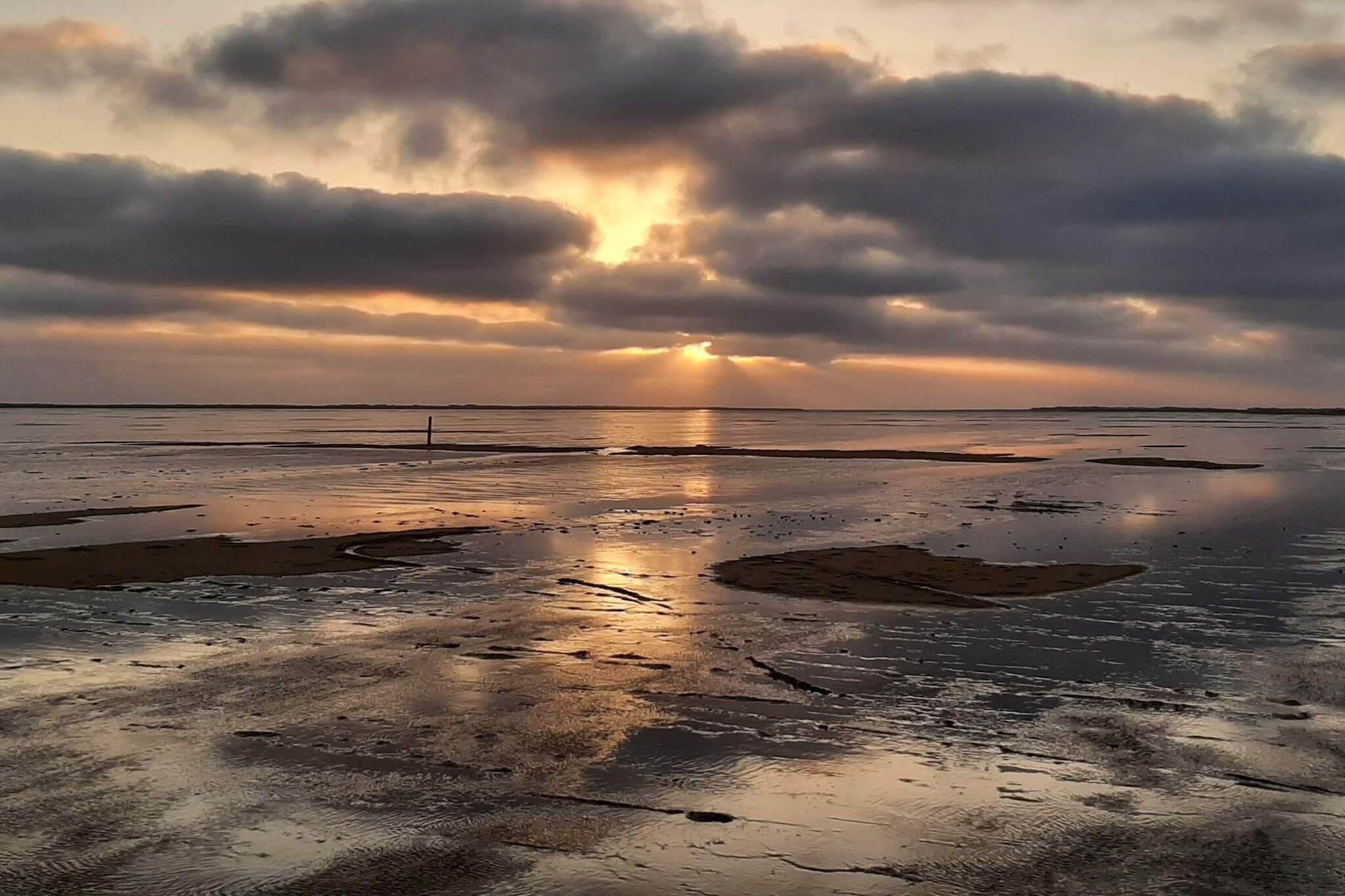 Maison de vacances pour 6 a Rømø-By Traum-Vue sur l'eau