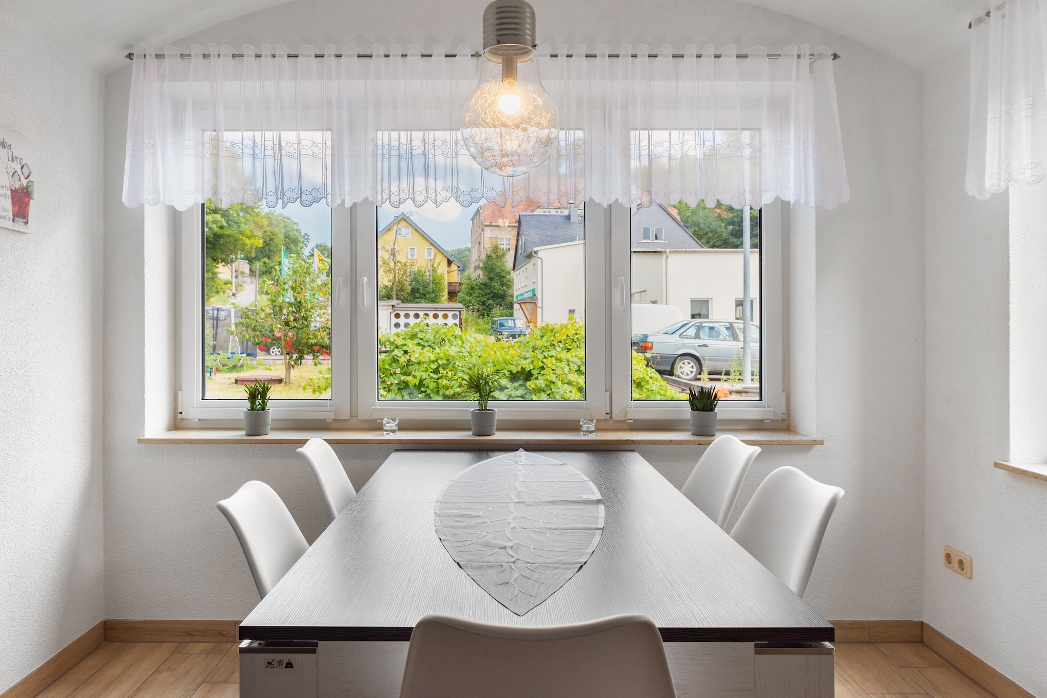 Located in the charming town of Sebnitz, this cozy ground-floor apartment is perfect for up to 5 guests, especially families with children. It features two bedroomsâ€”one with a double bed and single sofa bed, the other with a double bedâ€”plus a bathroom with bathtub, shower, washbasin, and toilet.

The open kitchen is fully equipped with a ceramic 4-ring stove, oven, microwave, dishwasher, fridge/freezer, toaster, electric kettle, and filter coffee machine. The living/dining room includes a flatscreen cable TV, radio, and dining table, while central heating ensures year-round comfort.

Outside, guests can enjoy a private terrace and a shared 80 mÂ² garden with barbecue, trampoline, sand pit, play equipment, swing set, party games, and toysâ€”a paradise for children. A cot, high chair, and parking are also provided.

With Waldbad lake beach just 1 km away, and restaurants, shops, and ski slopes within 4 km, this home offers a fun and relaxing base for exploring Saxon Switzerland.