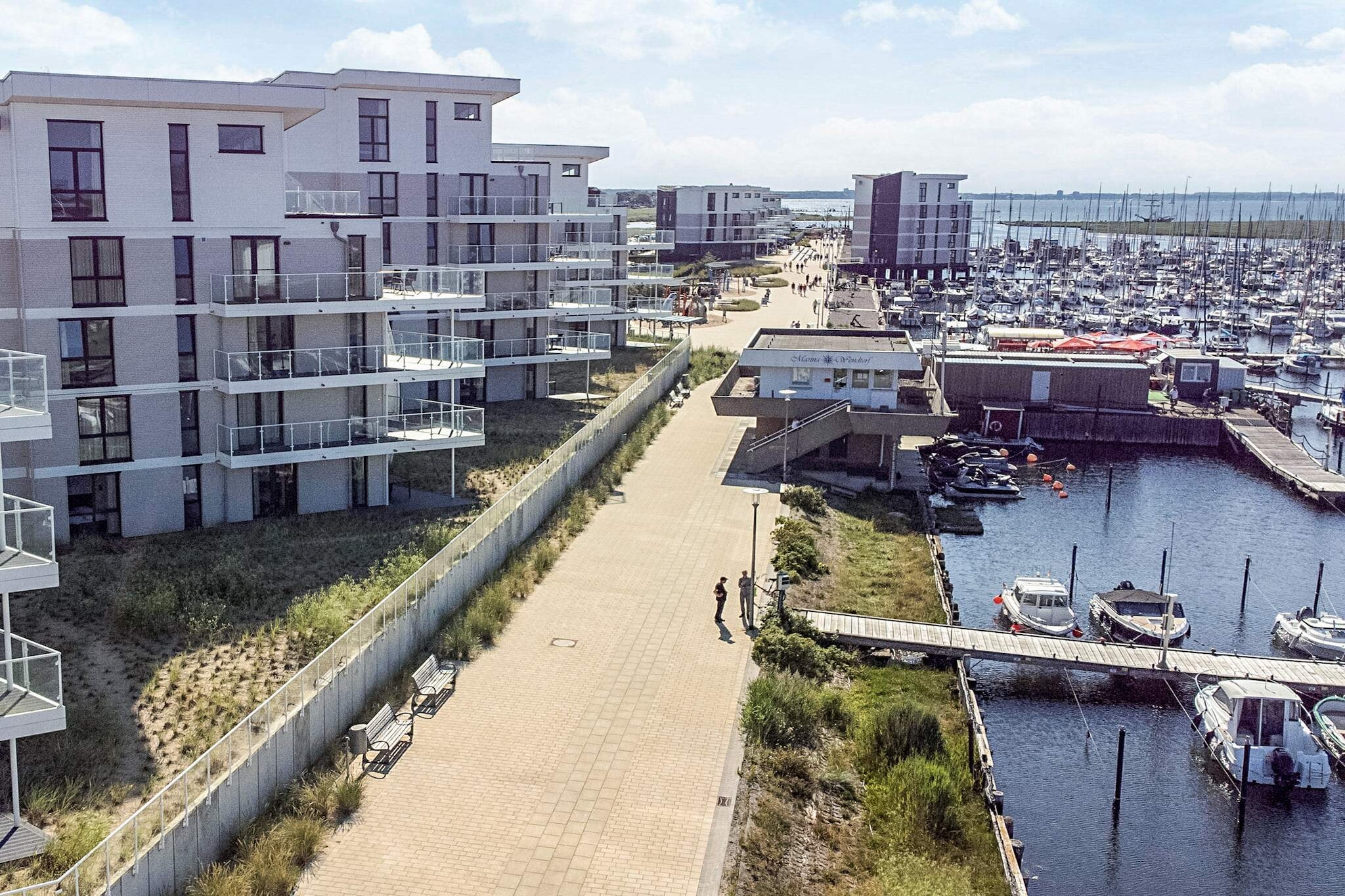 Apartment mit Panoramablick auf den Yachthafen-Wasserblick