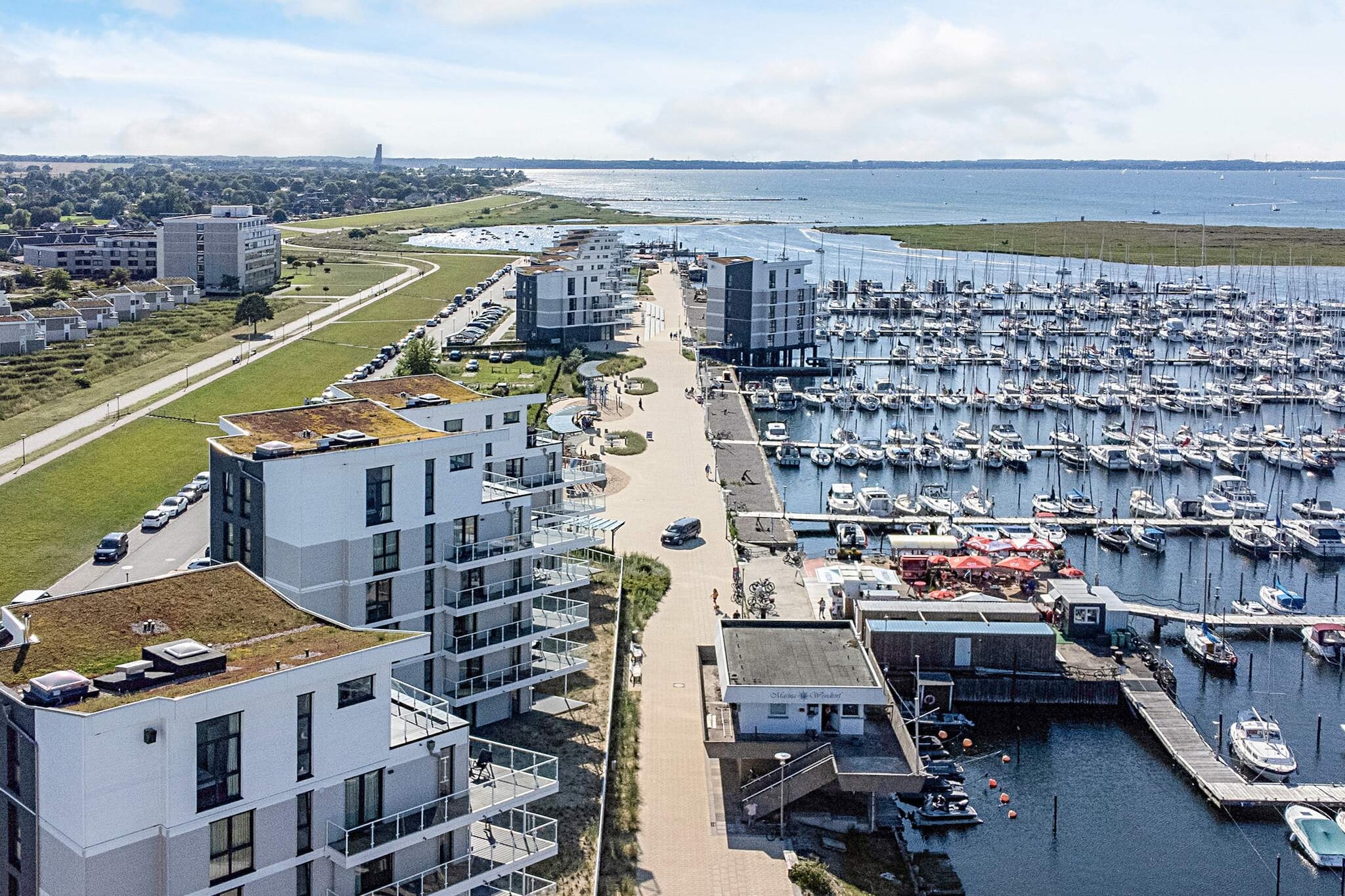 Apartment mit Panoramablick auf den Yachthafen-Wasserblick