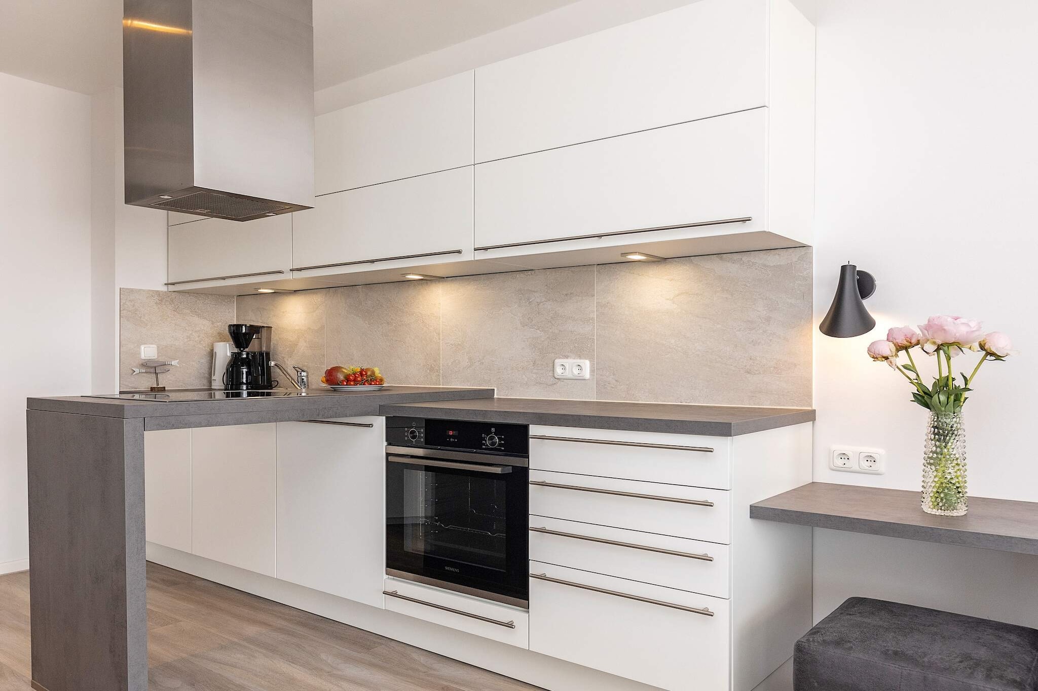 Modern appartement direct aan de haven - Binnen