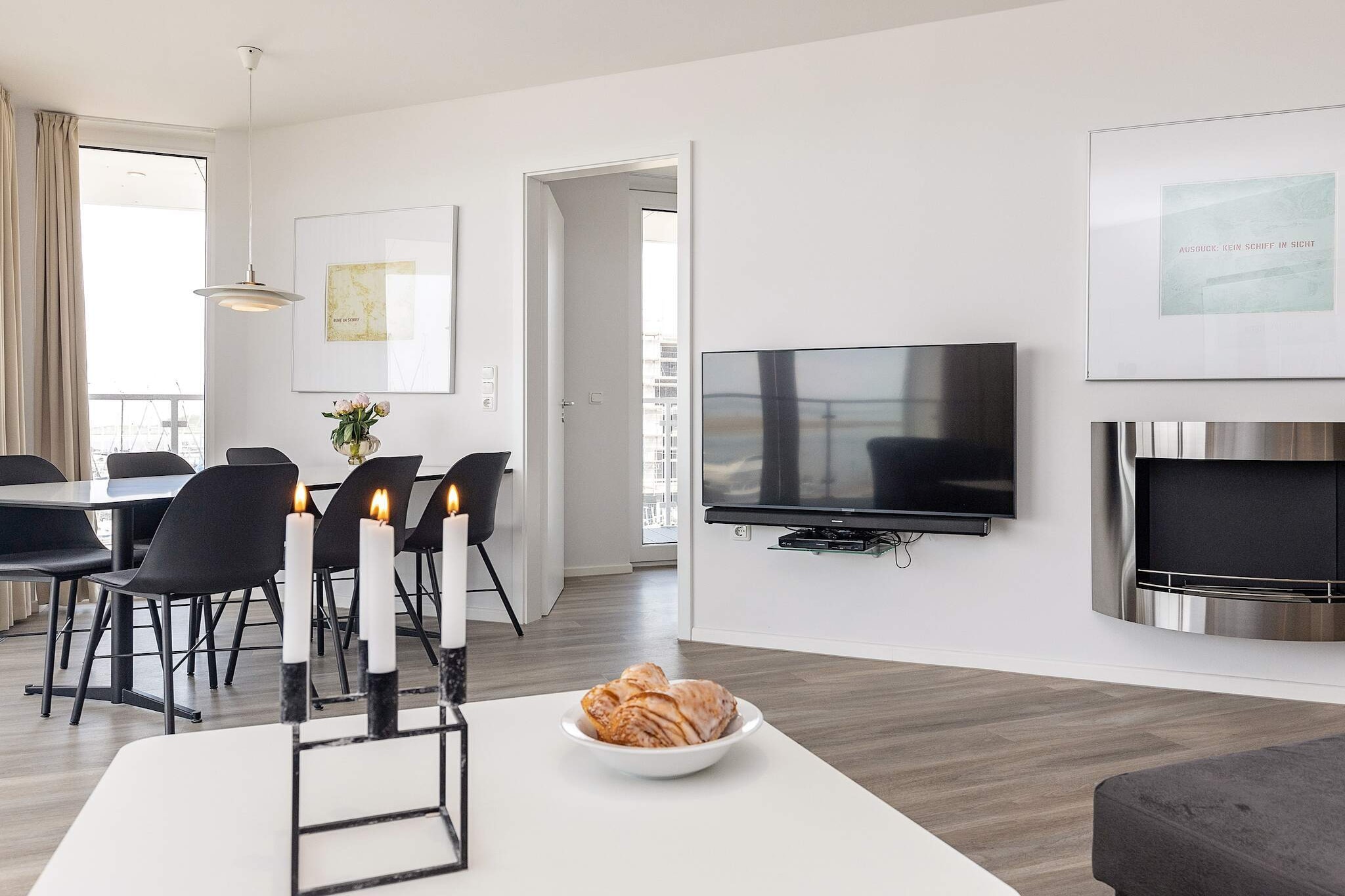 Modern appartement direct aan de haven - Binnen