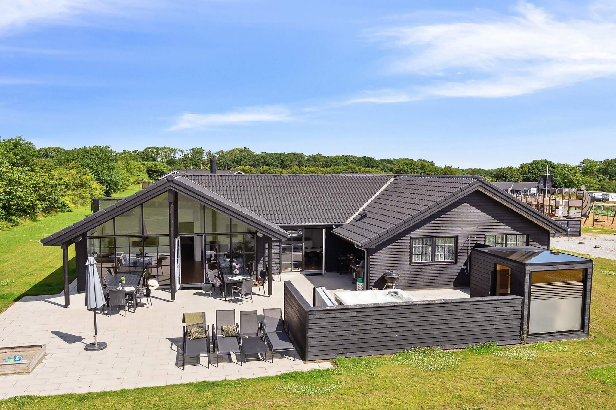 Luxe vakantieverblijf in Mommark - Buitenlucht