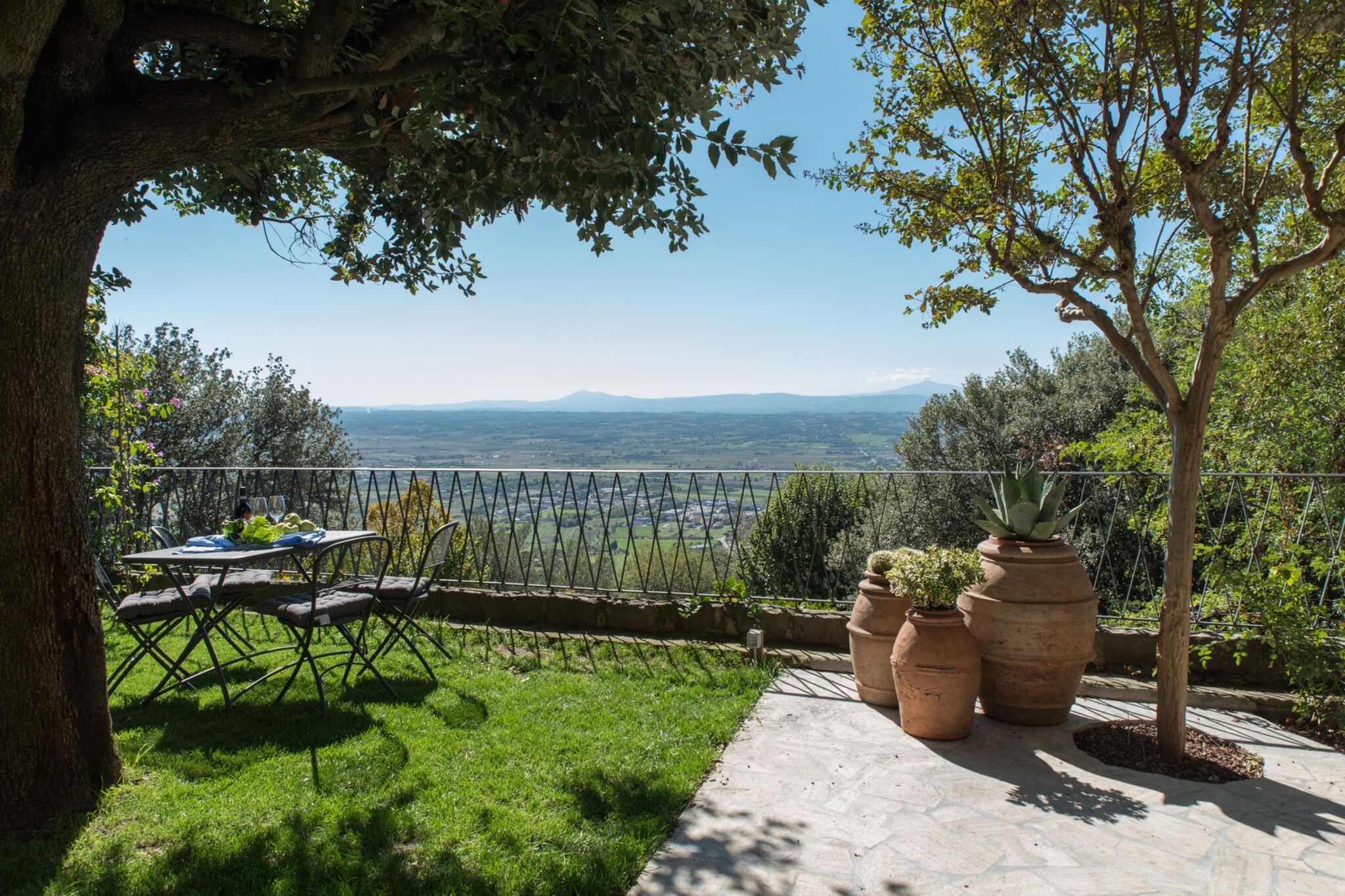Elegant appartement nabij Cortona met een prachtig uitzicht