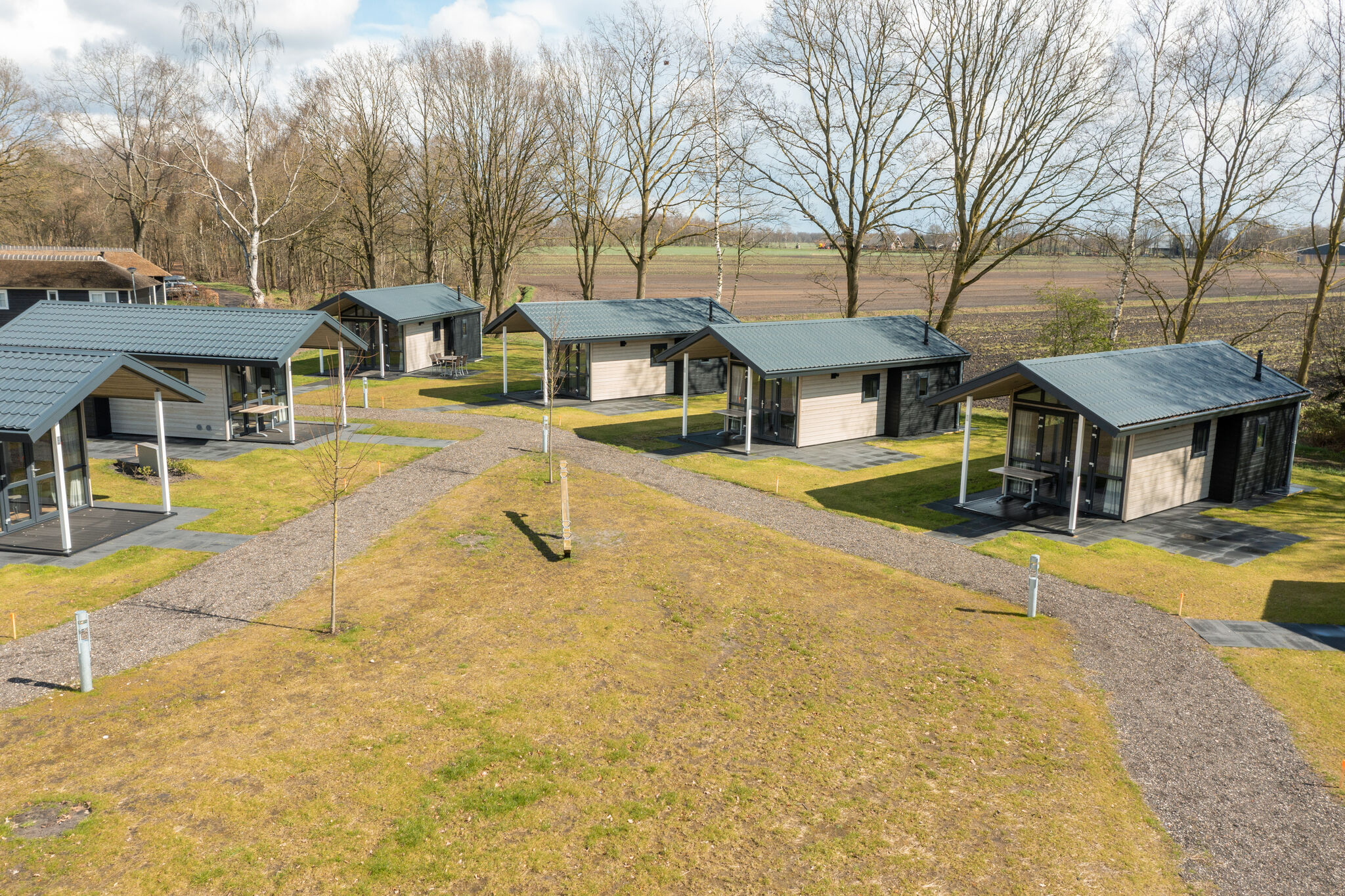 Schönes Tiny House mit Klimaanlage, im grünen Twente
