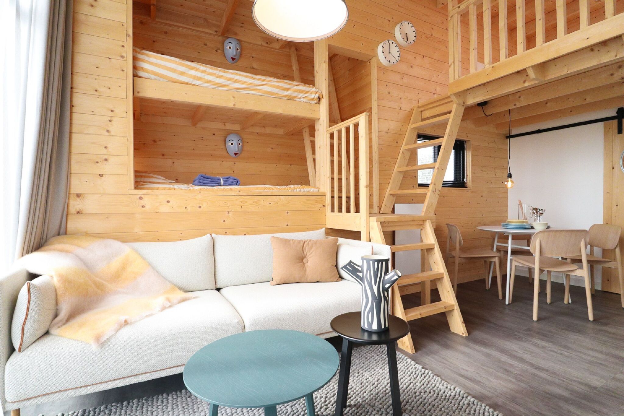 Nice tiny house with pellet stove in holiday park