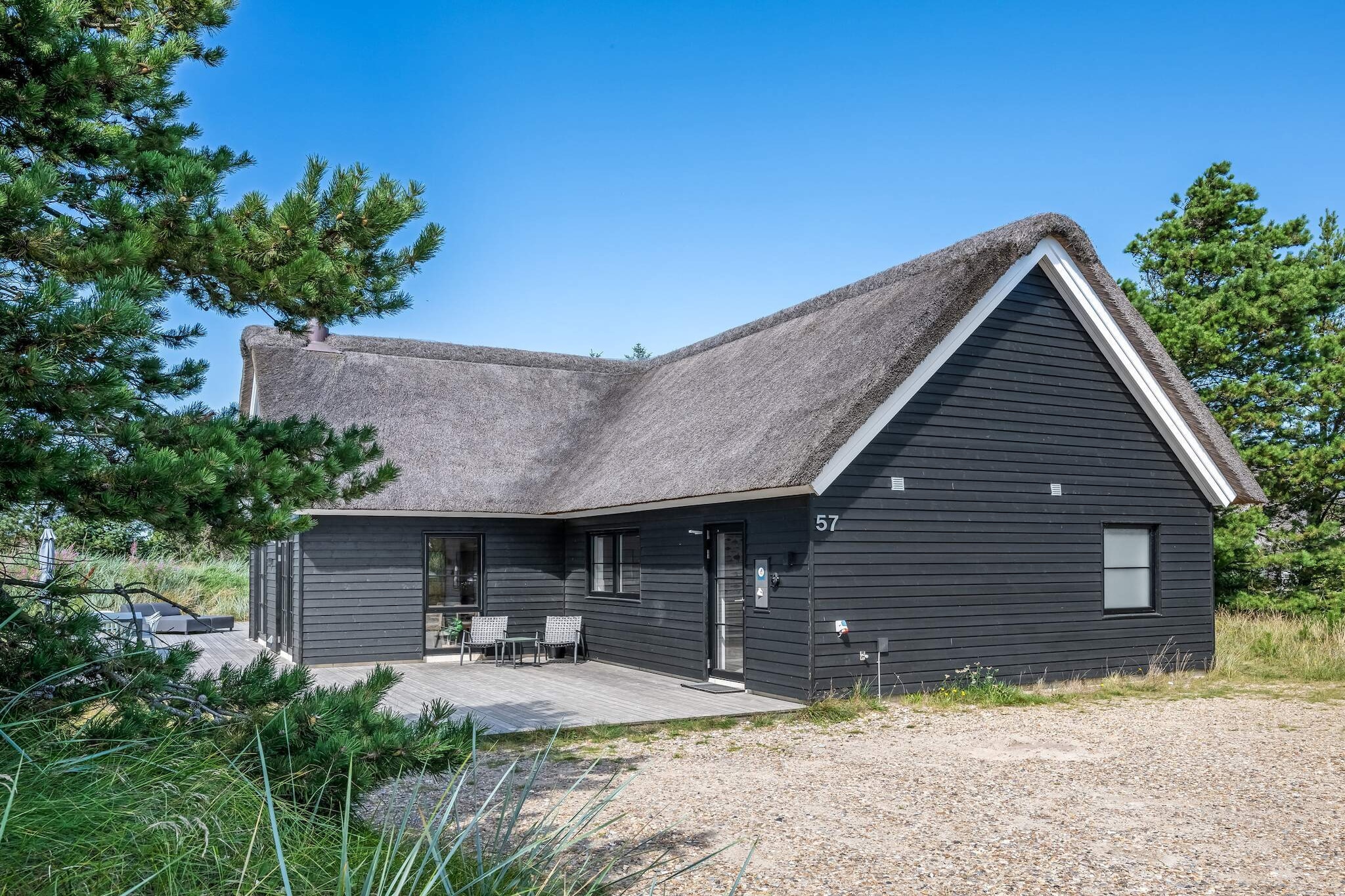 Luxe strandhuis in Henne - Buitenlucht