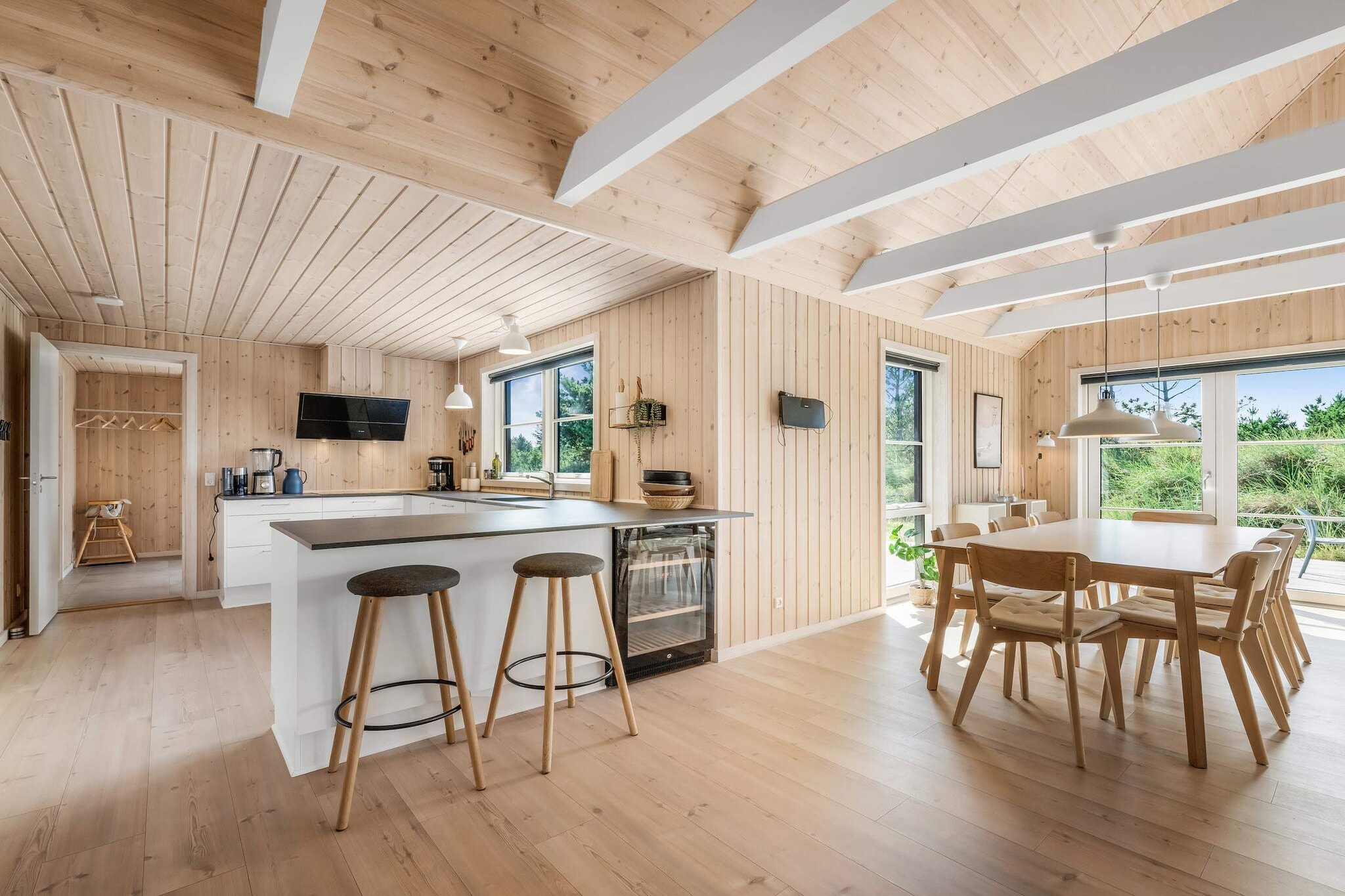 Luxe strandhuis in Henne - Binnen