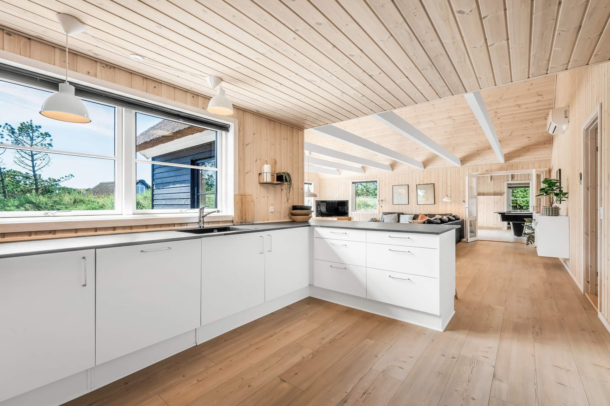 Luxe strandhuis in Henne - Binnen