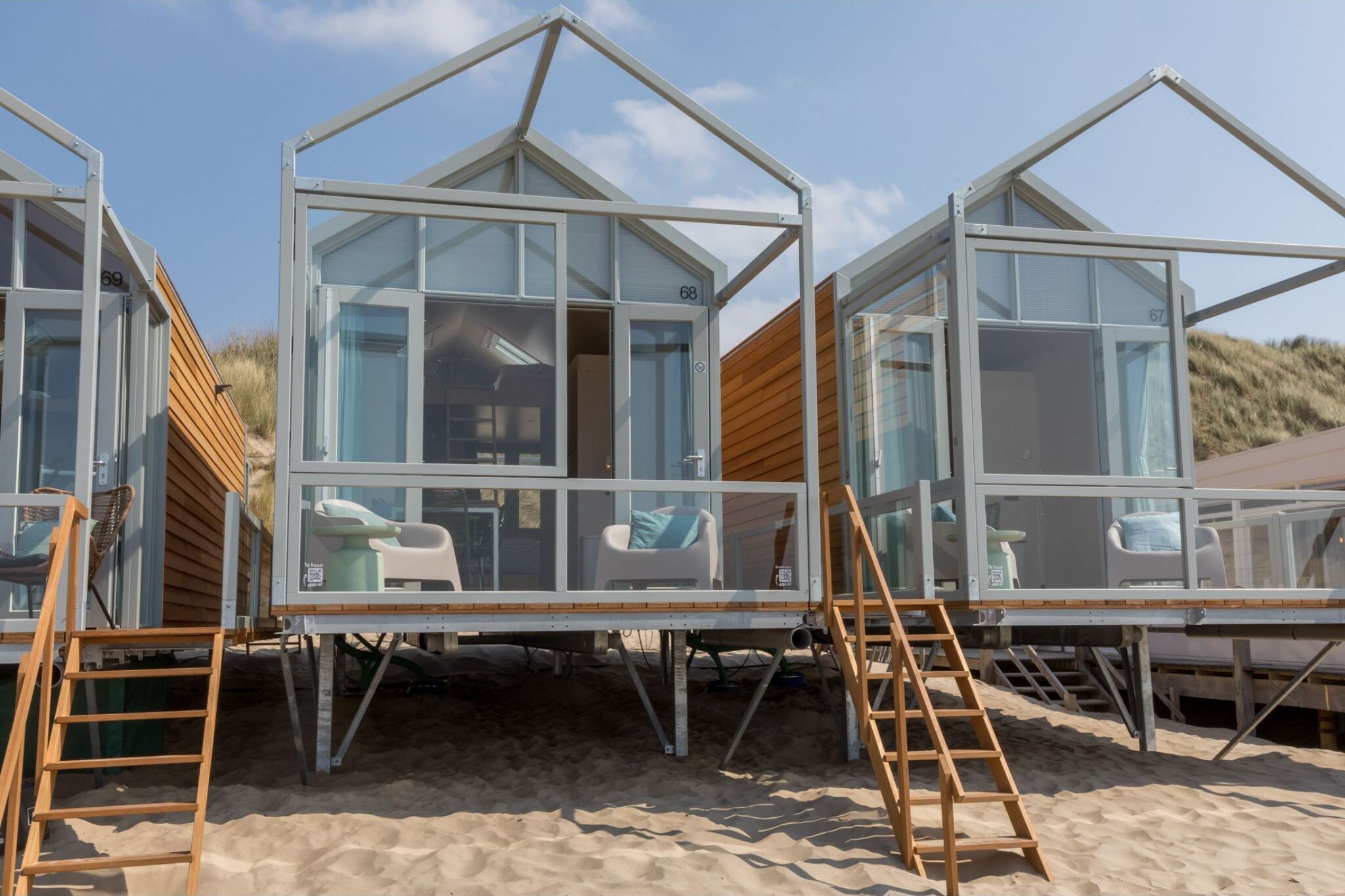Einzigartiges Schlafstrandhaus am Strand von Dishoek für 2 Erwachsene-3 Kinder