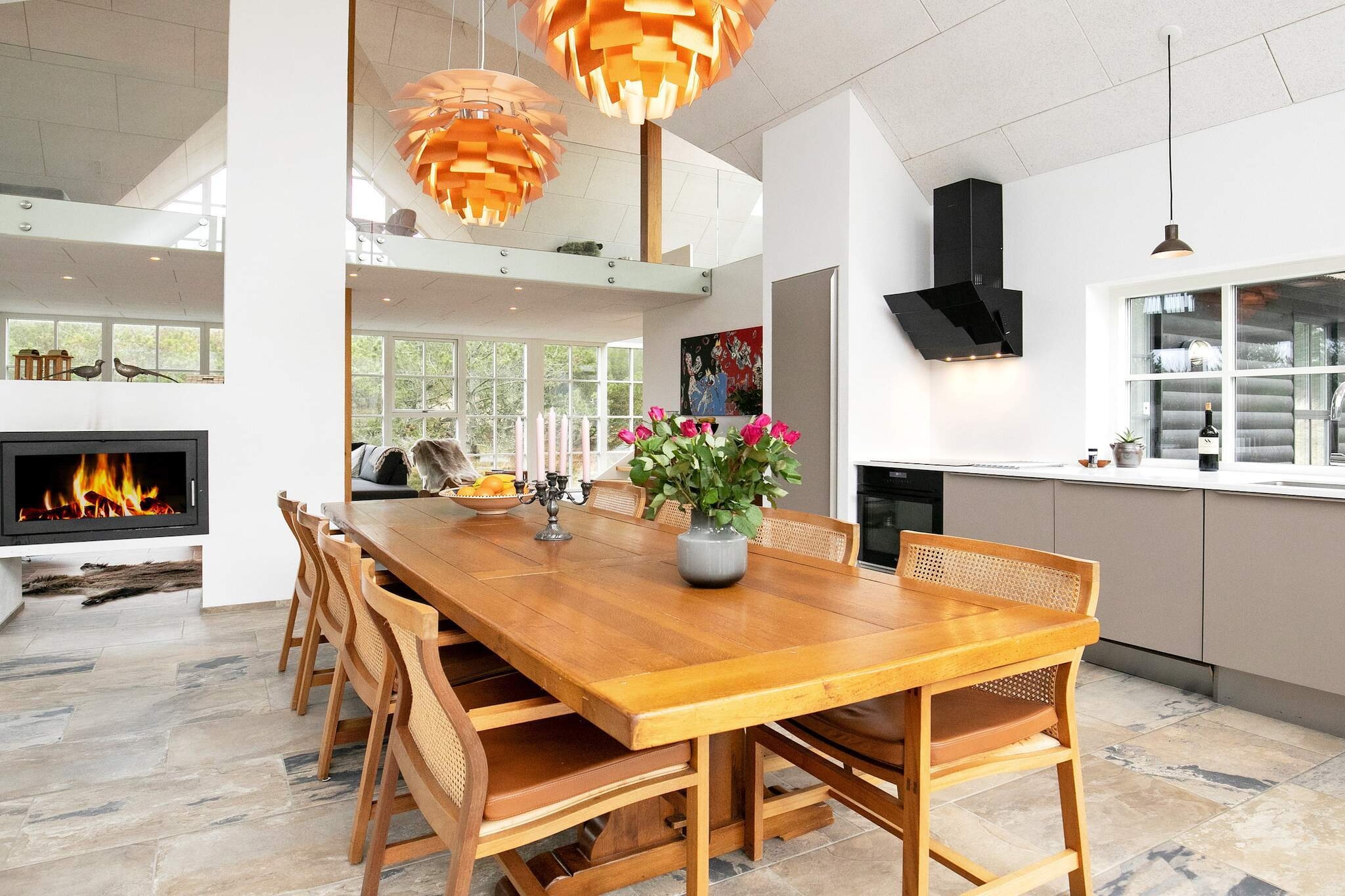 This town house in Blåvand is a charming retreat with a perfect blend of historic ambiance and modern comforts. The emphasis on preserving the house's atmosphere while continuously renovating ensures that you can experience the charm of its 1867 origins while still enjoying modern amenities like fast internet throughout the house. The private, closed courtyard with space for bicycles and even a kayak offers opportunities for outdoor adventures, whether it's exploring the town or venturing out onto the water. This holiday home is in the heart of the old town, surrounded by restaurants, sights, and close to the harbor bath and sandy beach. And with a nearby market town offering cultural events, dining options, and natural experiences, you have plenty of opportunities in the local culture and scenery. In short, there is never a dull moment here! The three levels offer ample space for up to five guests across three bedrooms, with the additional flexibility of an office room for those who need to catch up on work or simply want a quiet space to read or relax. The kitchen, equipped with modern appliances like an electric cooker and fridge-freezer, provides the convenience of home-cooked meals. And the access to a large courtyard with barbecue and garden furniture extends the living space outdoors, perfect for enjoying meals or simply soaking up the ambiance of the surroundings. Pets are not allowed. Not rented out to youth groups. No smoking.A refundable deposit might be charged closer to your check-in date. The security deposit ensures a smooth stay and covers any additional services or consumption charges.This deposit covers utilities consumed during your stay and any additional services that may be taken.The final amount will be adjusted based on actual meter readings, actual usage of extra services, and any remaining balance will be refunded within 21 days after checkout.This deposit simply acts as a prepayment for charges that  you would anyways pay for, ensuring a seamless stay and check-out experience.