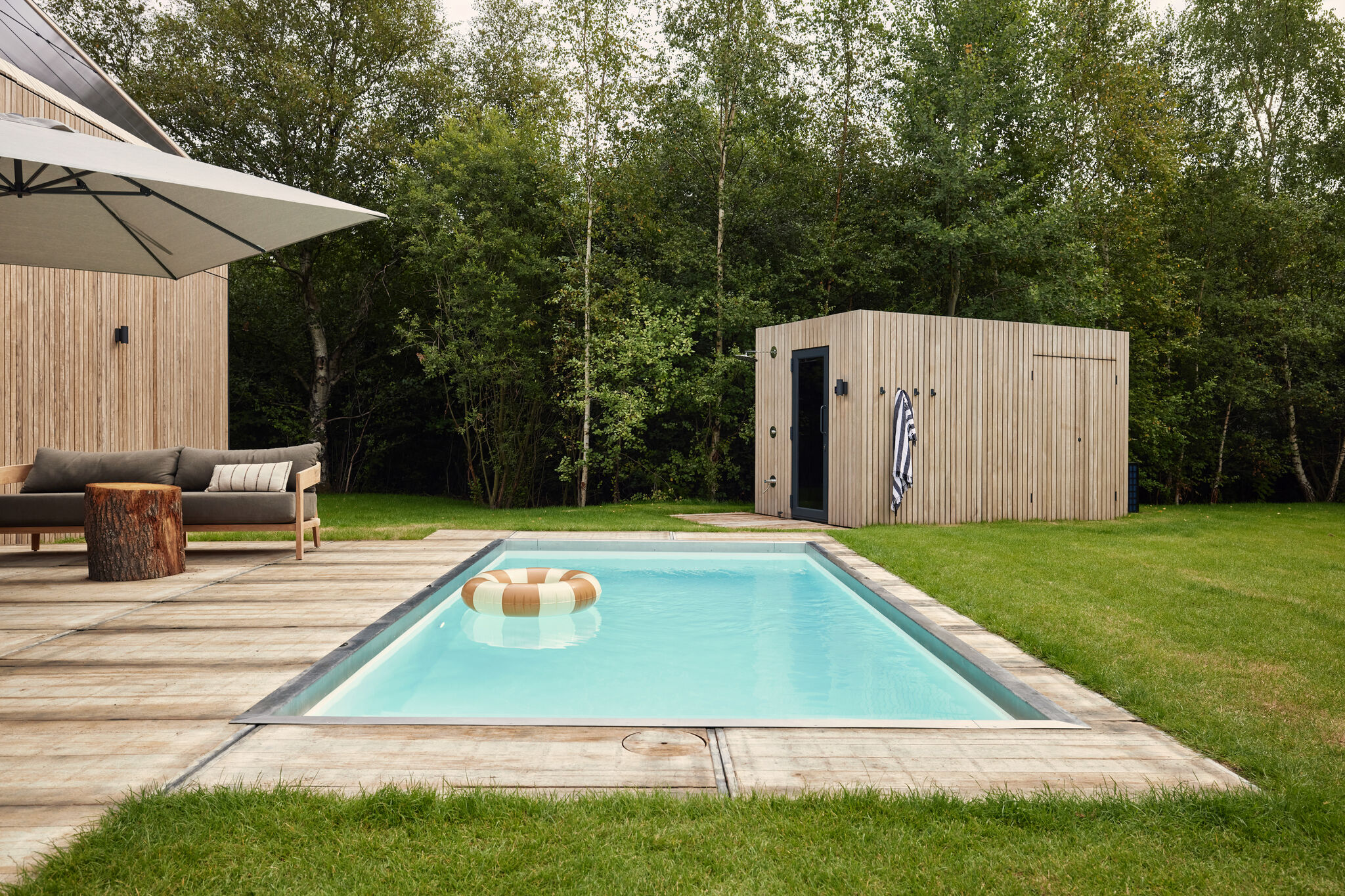 Ferienhaus mit Sauna und privatem Pool