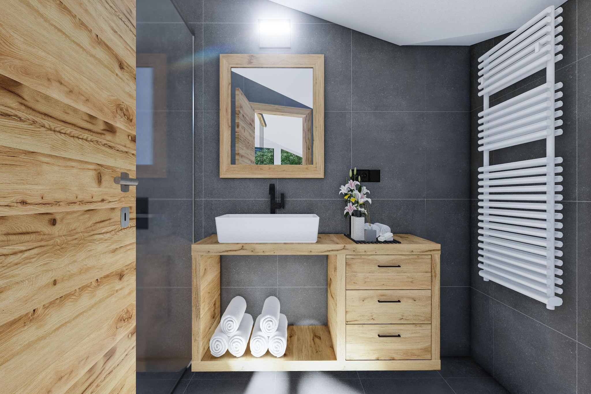 Bergzeit flat Saalbach directly on the ski piste