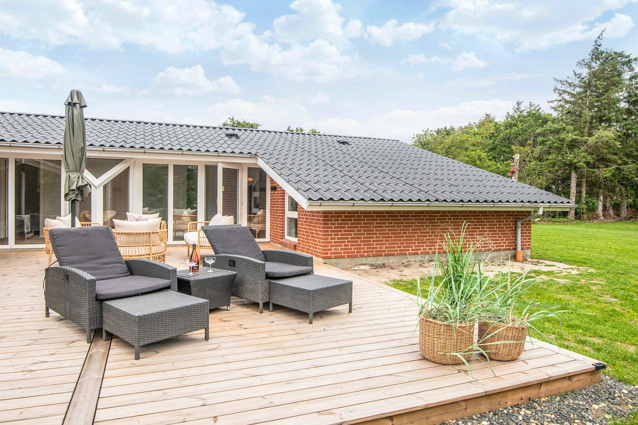 Retraite rénovée avec piscine - Vue